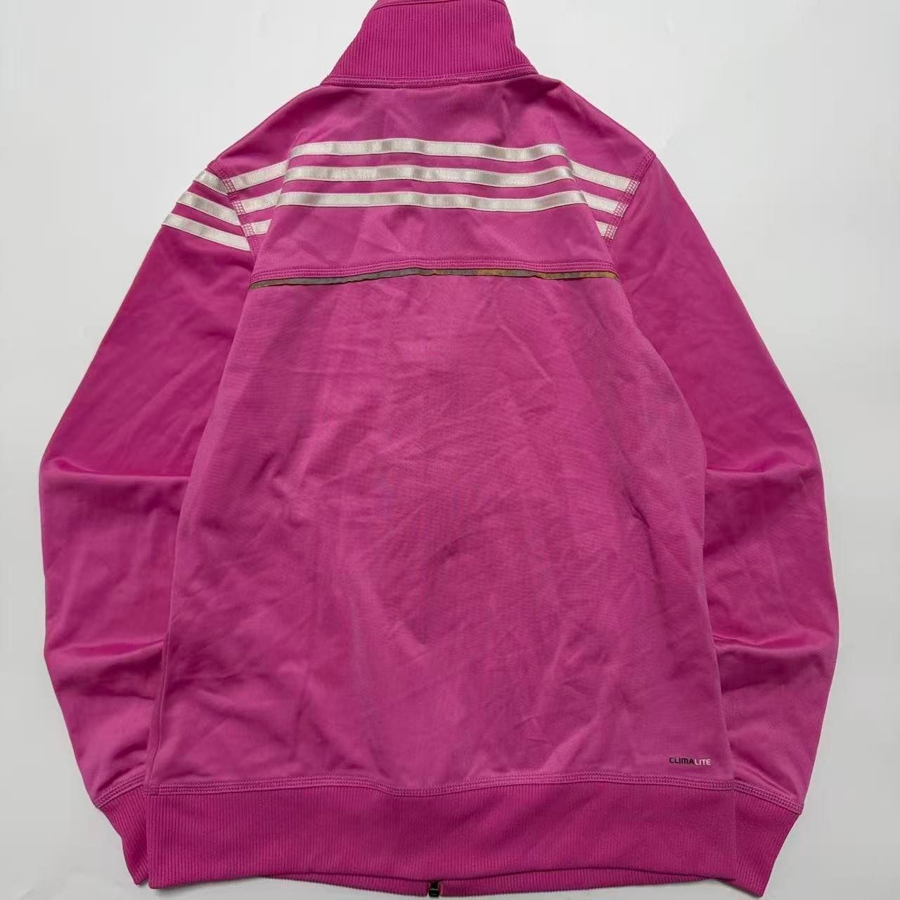 Vintage Adidas Pink Track Jacket Women's Large — photo 2 of 9
