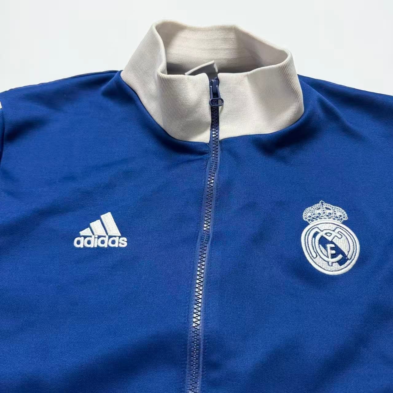 Vintage Adidas Real Madrid Track Jacket Blue White — photo 4 of 6