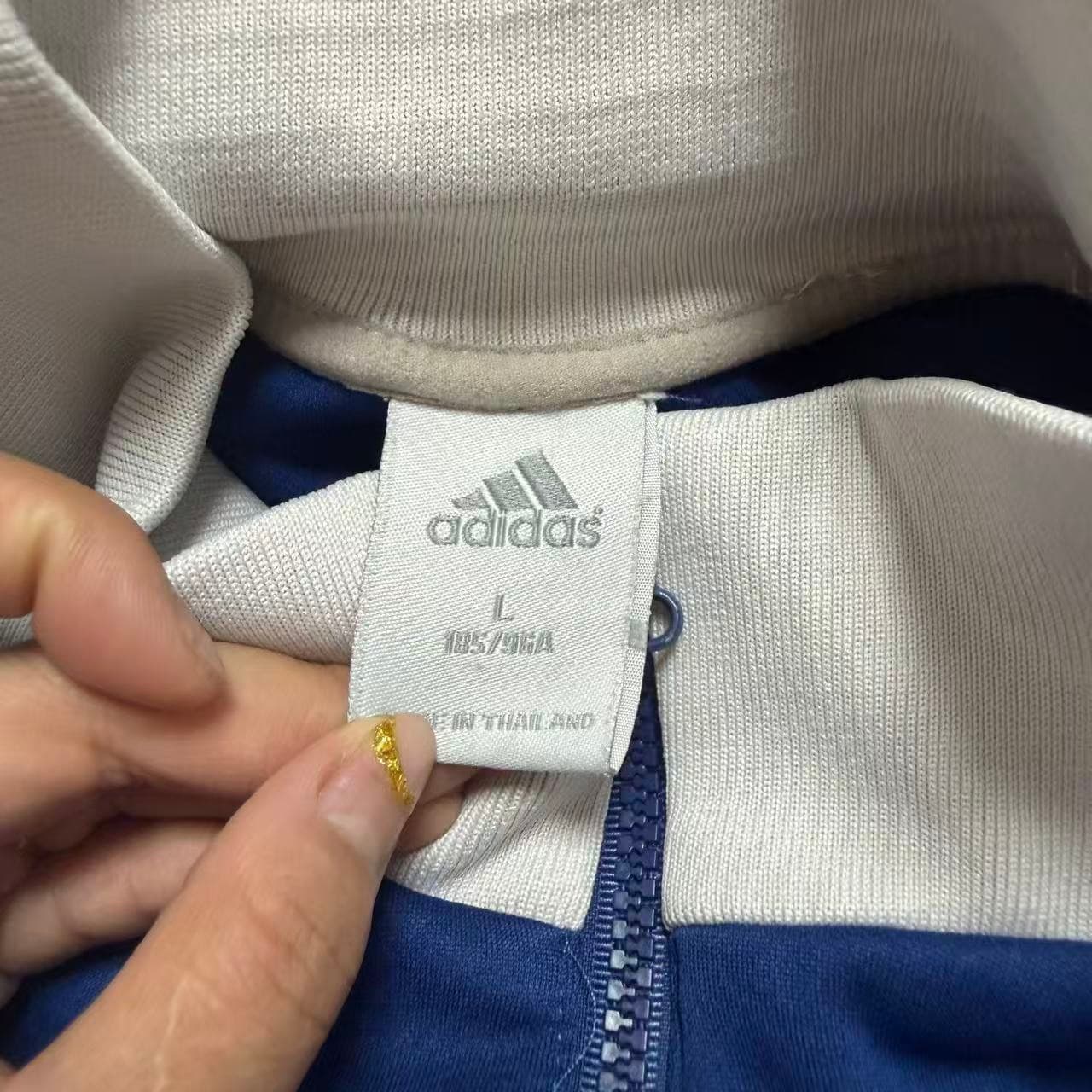 Vintage Adidas Real Madrid Track Jacket Blue White — photo 6 of 6