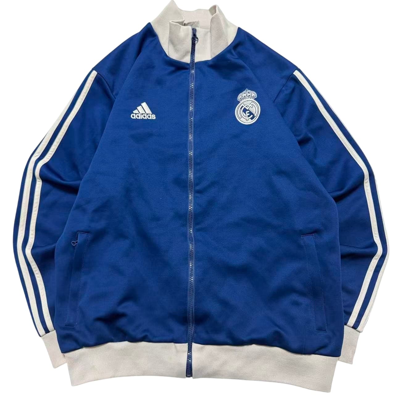 Vintage Adidas Real Madrid Track Jacket Blue White — photo 1 of 6