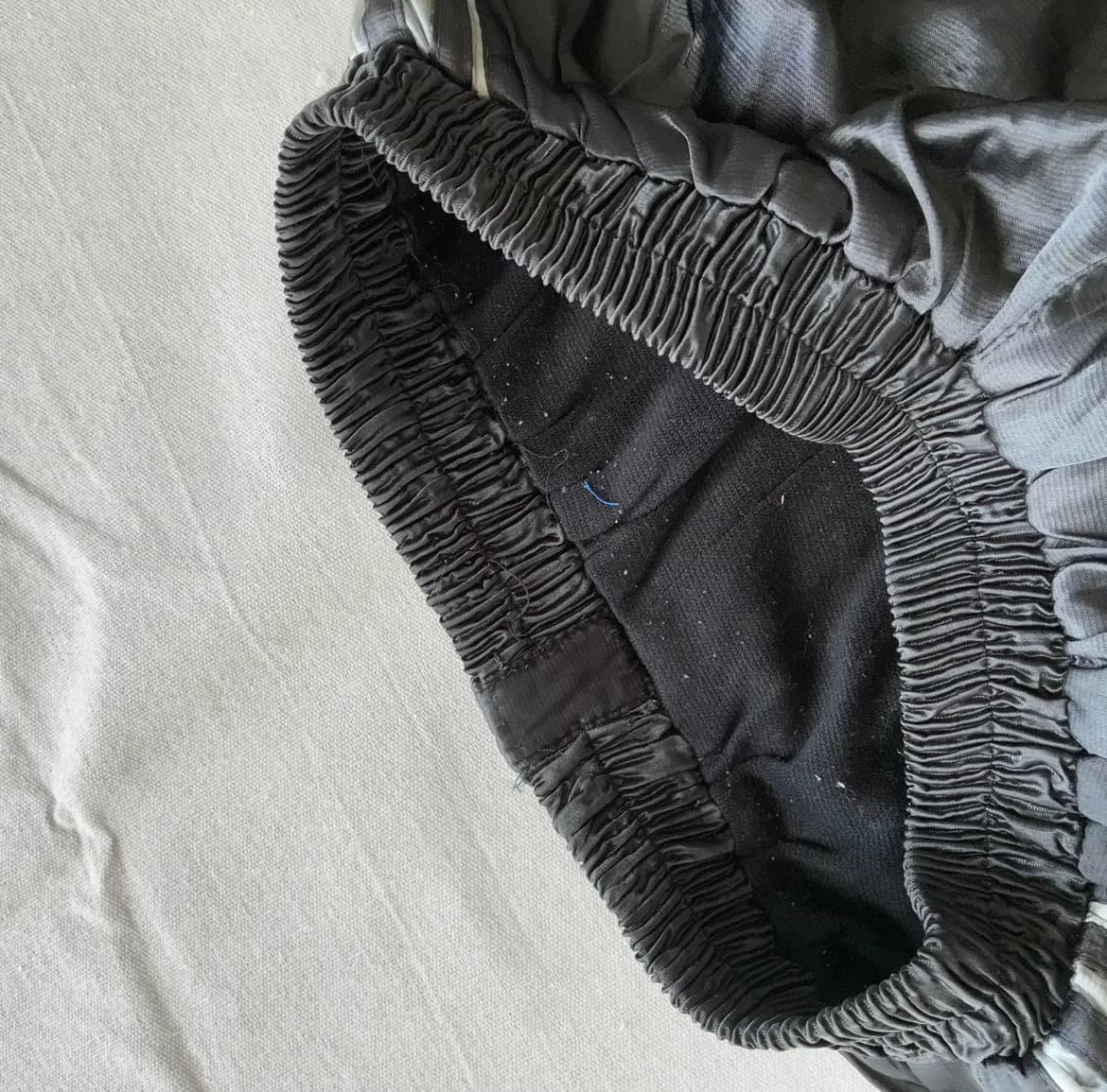 Vintage Adidas Shiny Nylon Track Pants Black Baggy 2000s Release — photo 4 of 7