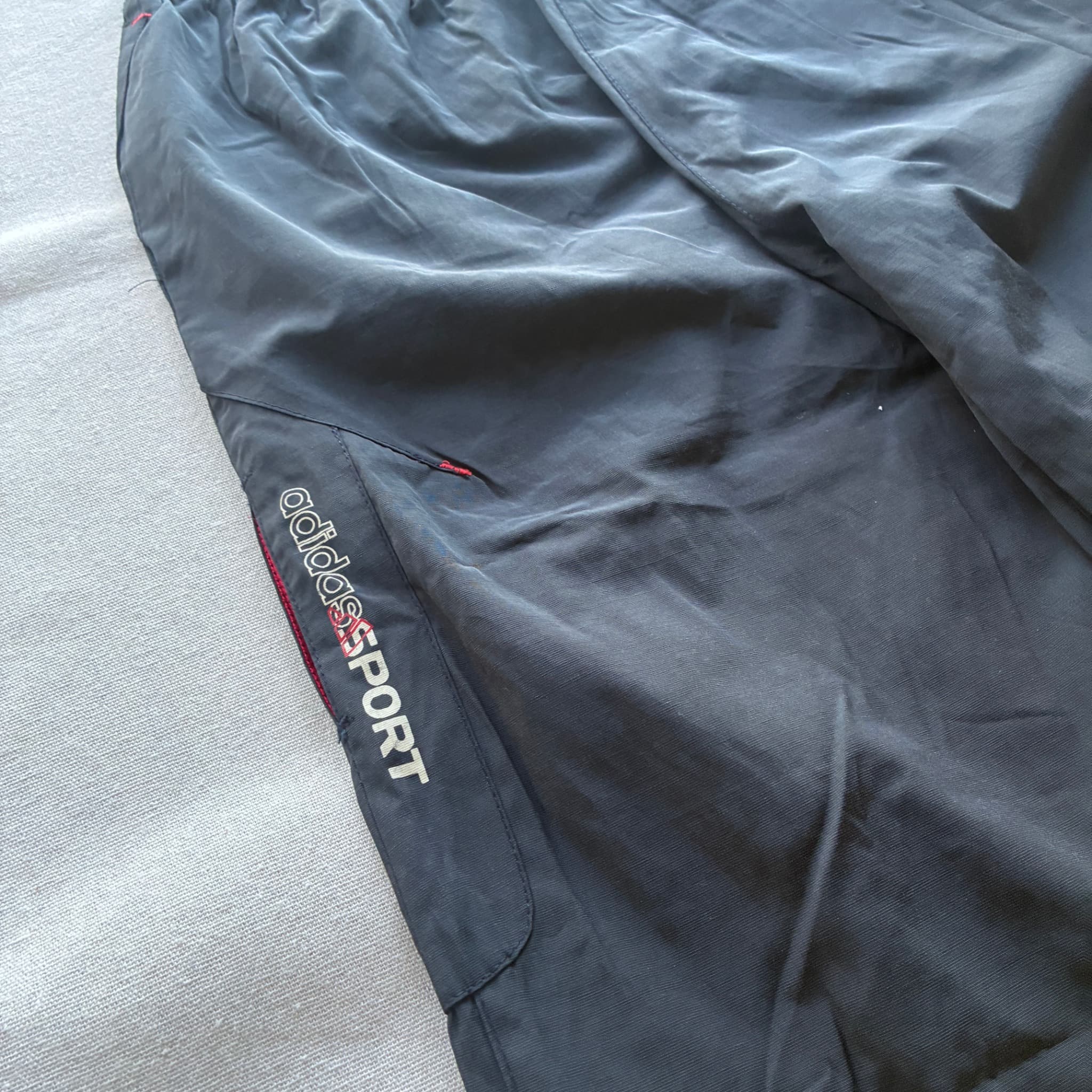 Vintage Adidas Sport Nylon Cargo Capri Shorts Black — photo 2 of 6
