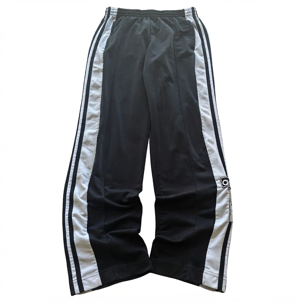 Vintage Adidas Track Pants Black White Size 8 — photo 1 of 6
