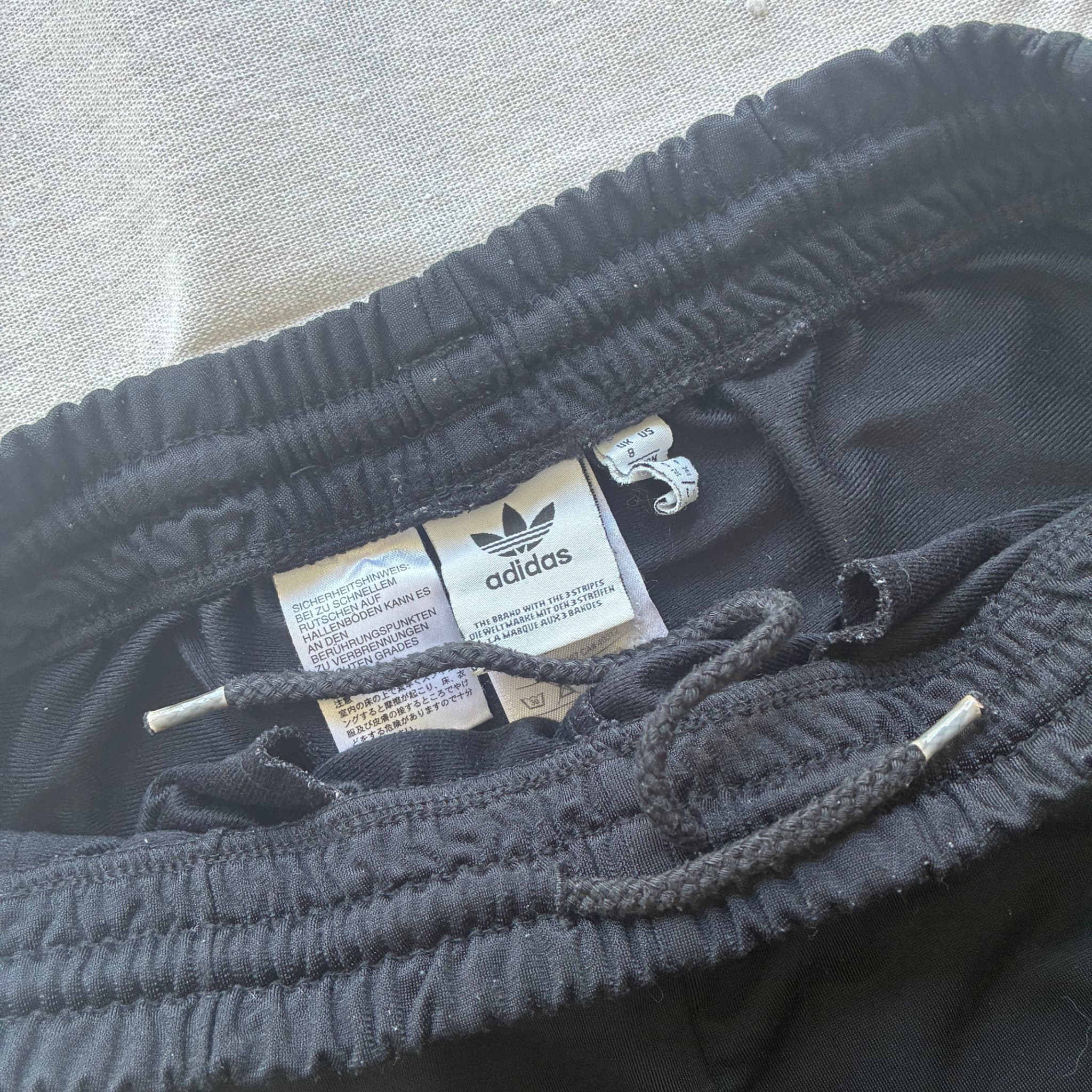 Vintage Adidas Track Pants Black White Size 8 — photo 4 of 6