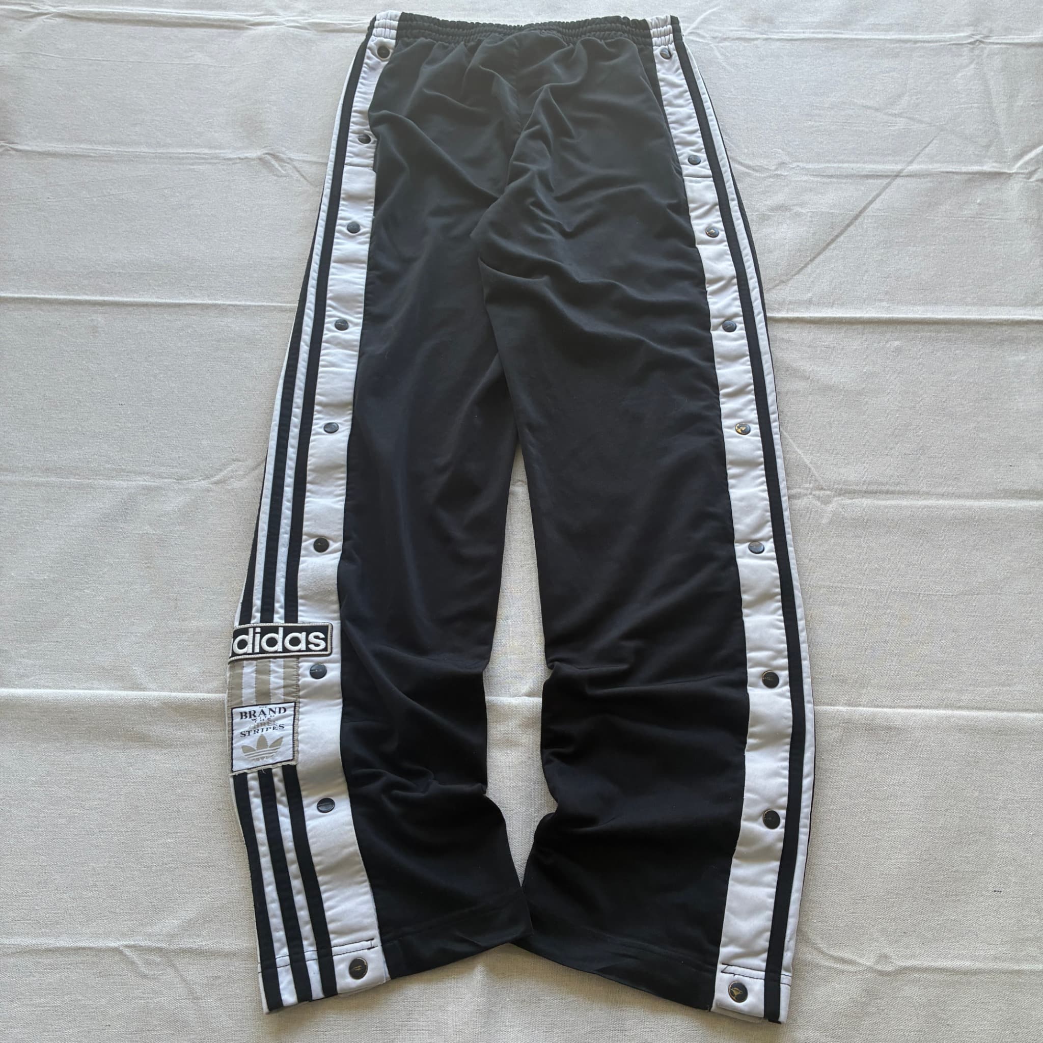 Vintage Adidas Track Pants Black White Size 8 — photo 5 of 6