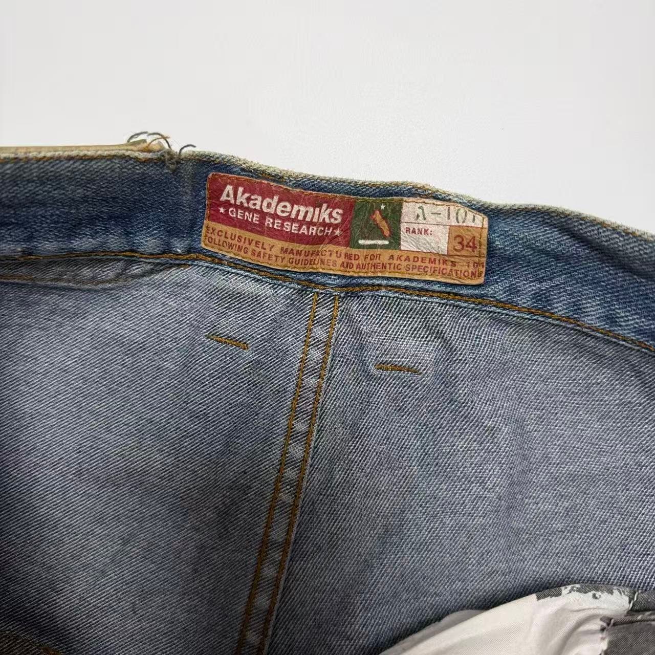 Vintage Akademiks Baggy Cargo Denim Jeans — photo 3 of 8