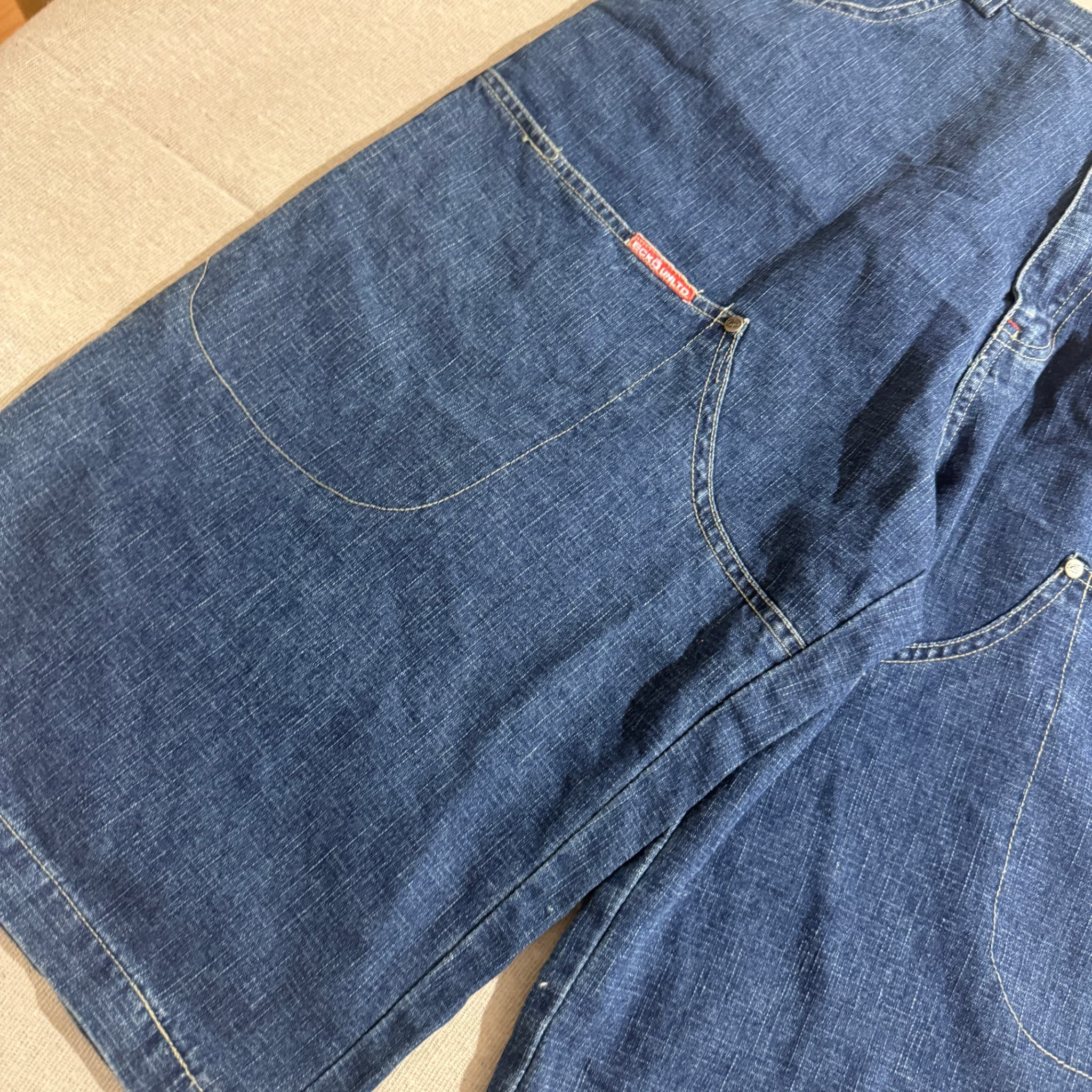 Vintage Baggy Denim Jean Shorts — photo 3 of 9