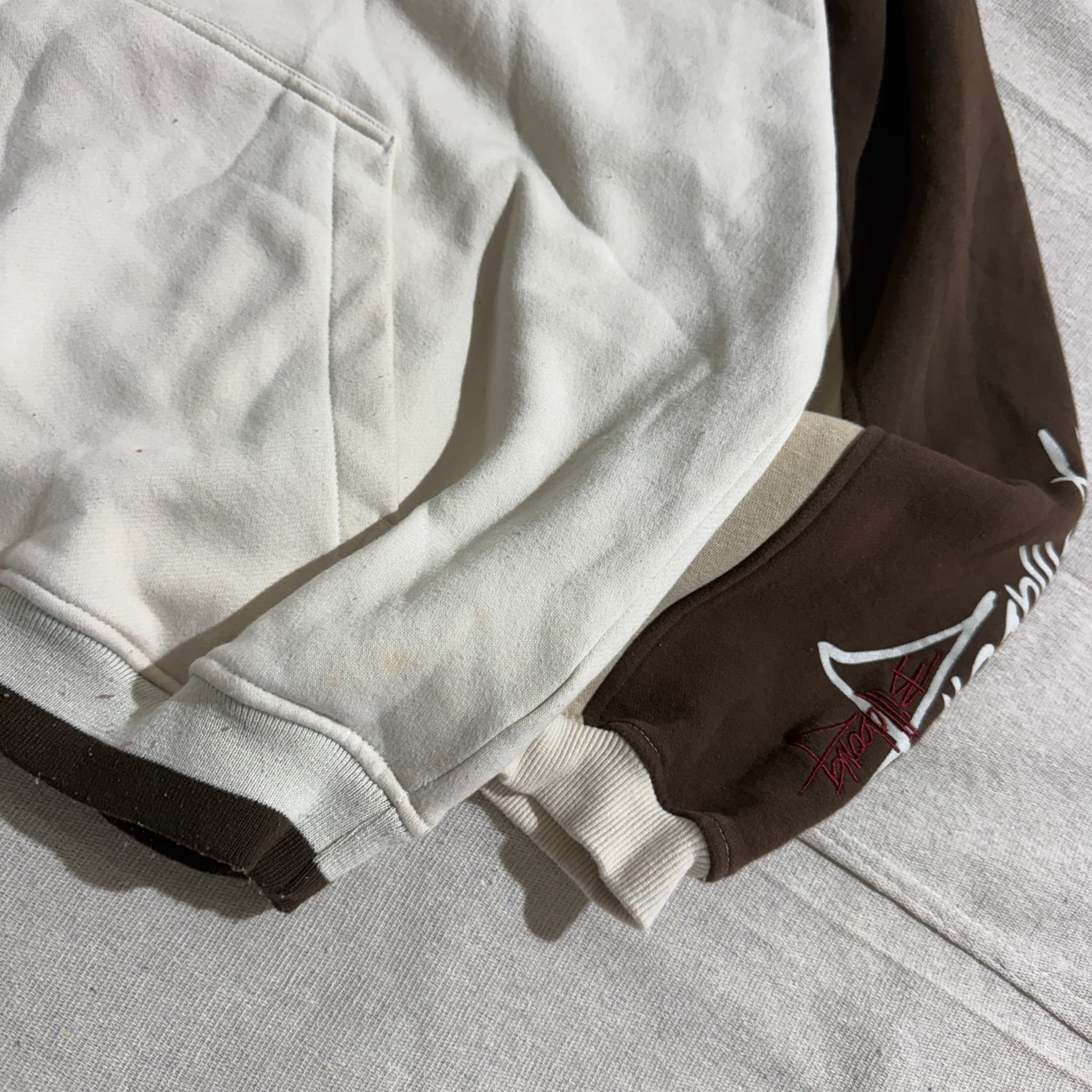 Vintage Billabong Two-Tone Brown Cream Hoodie — photo 2 of 8