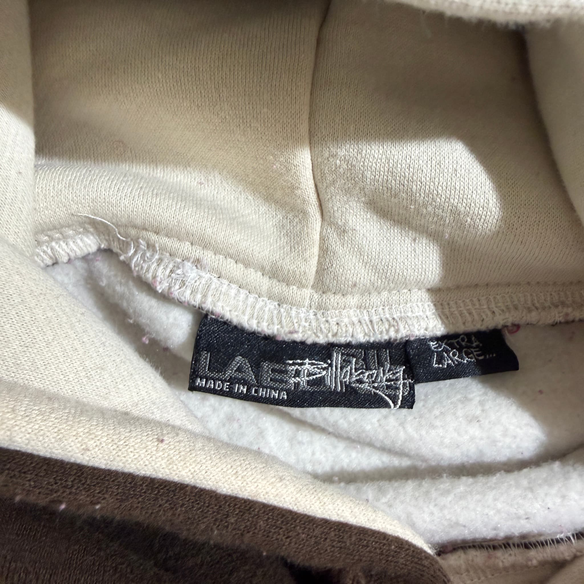 Vintage Billabong Two-Tone Brown Cream Hoodie — photo 4 of 8