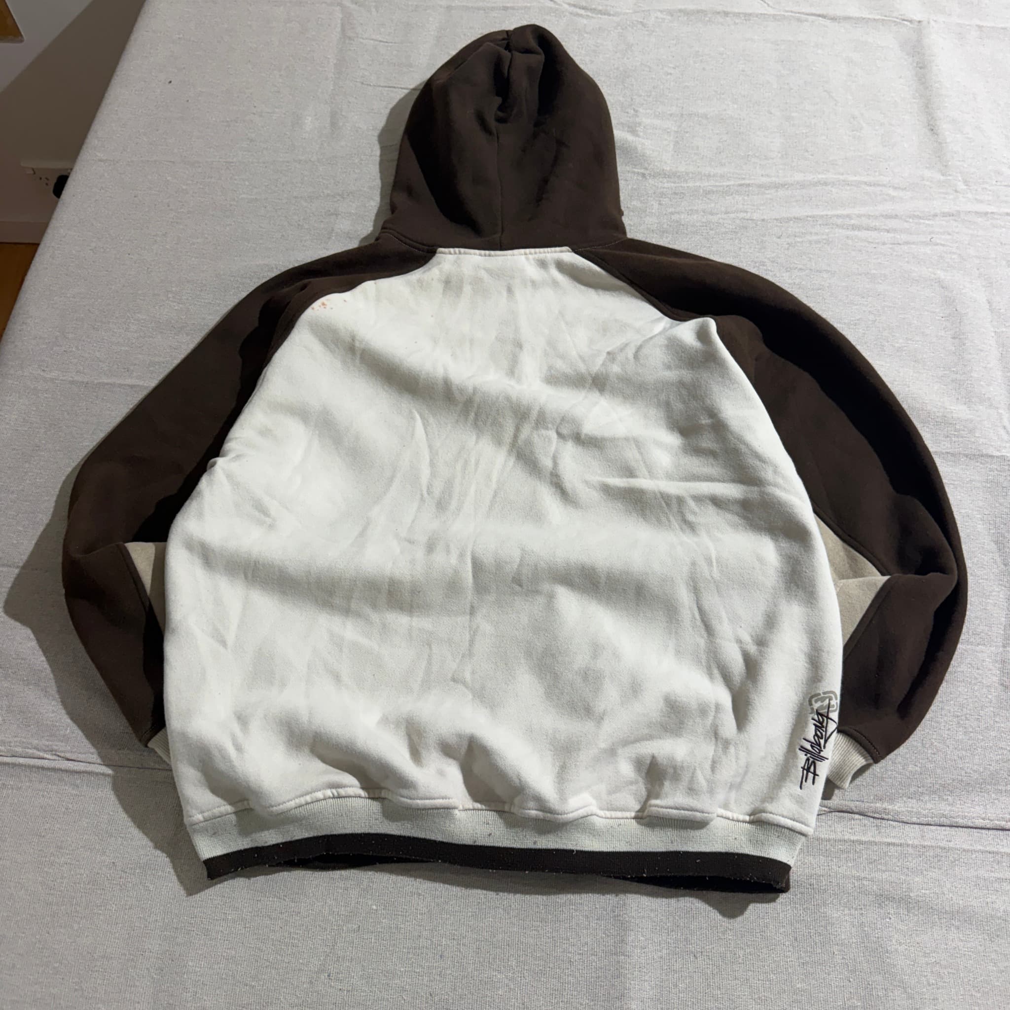 Vintage Billabong Two-Tone Brown Cream Hoodie — photo 7 of 8