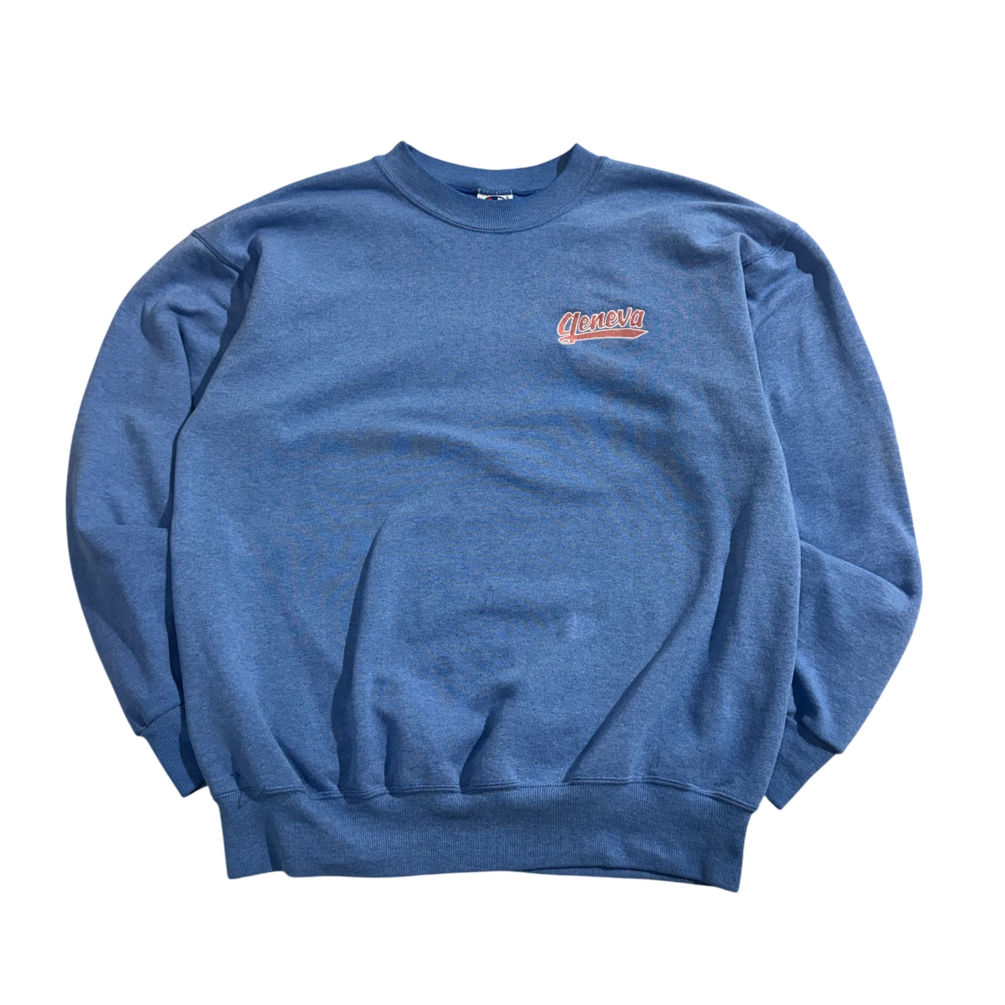 Vintage Champion Geneva College Crewneck Sweatshirt Blue — photo 1 of 6