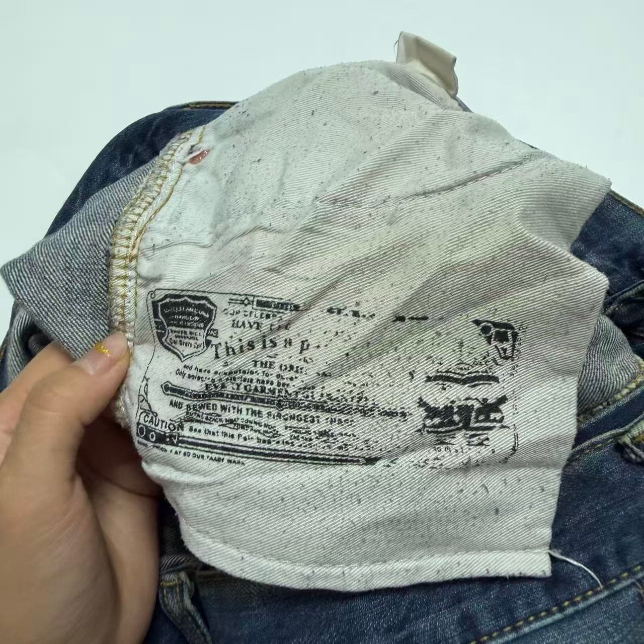 Vintage Distressed Denim Jeans — photo 2 of 9