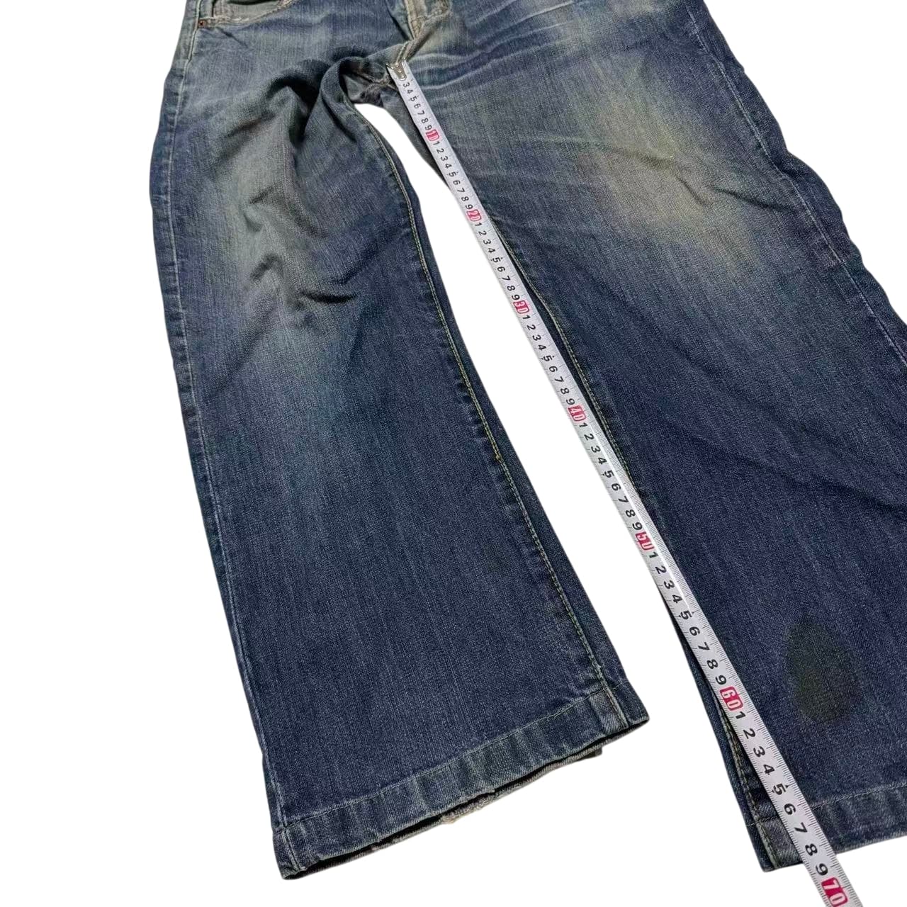 Vintage Distressed Denim Jeans — photo 6 of 9