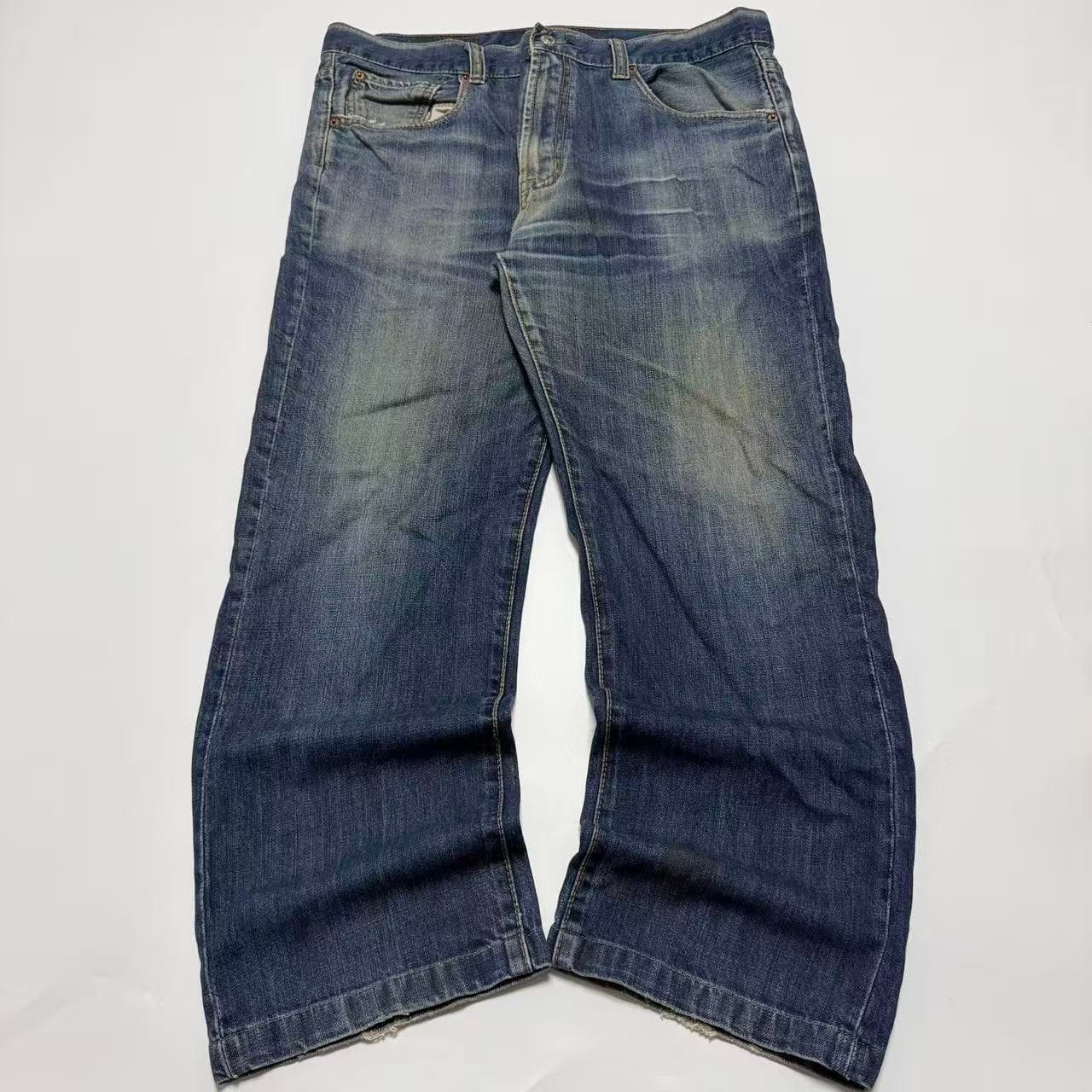Vintage Distressed Denim Jeans — photo 1 of 9