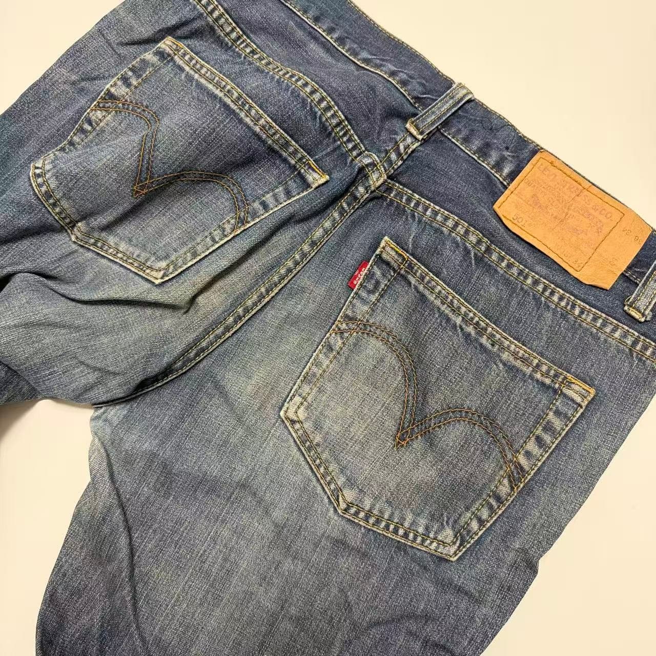 Vintage Distressed Denim Jeans — photo 5 of 9