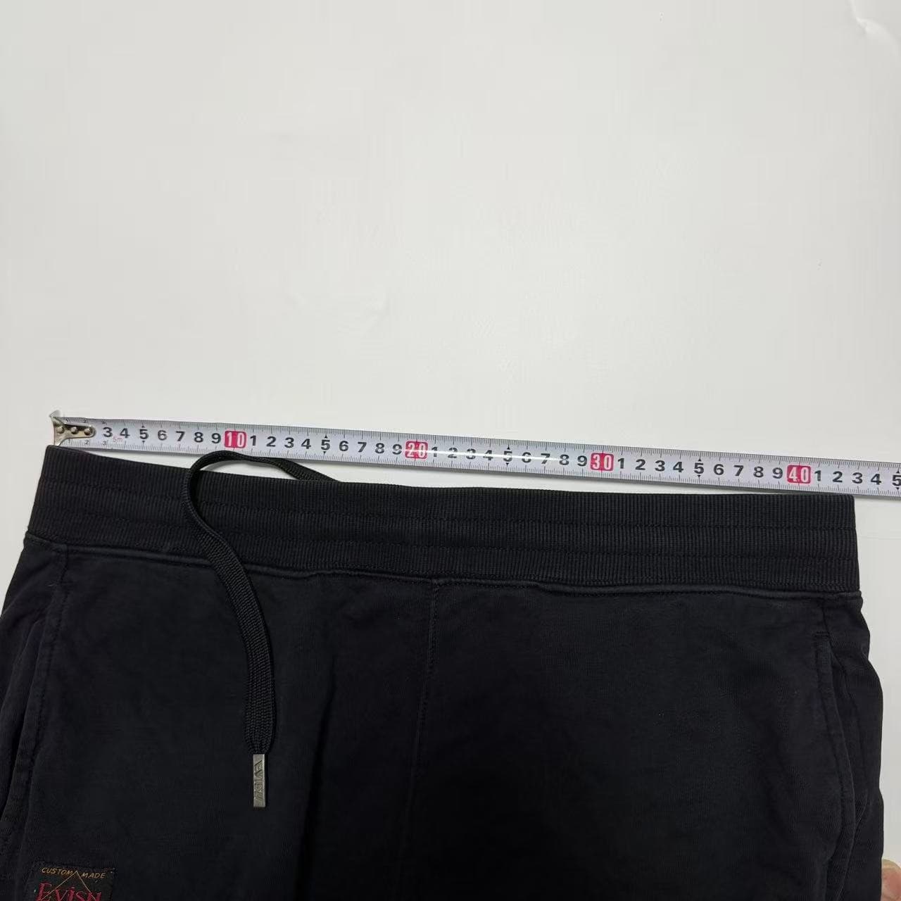 Vintage Evisu Black Jogger Sweatpants — photo 6 of 12
