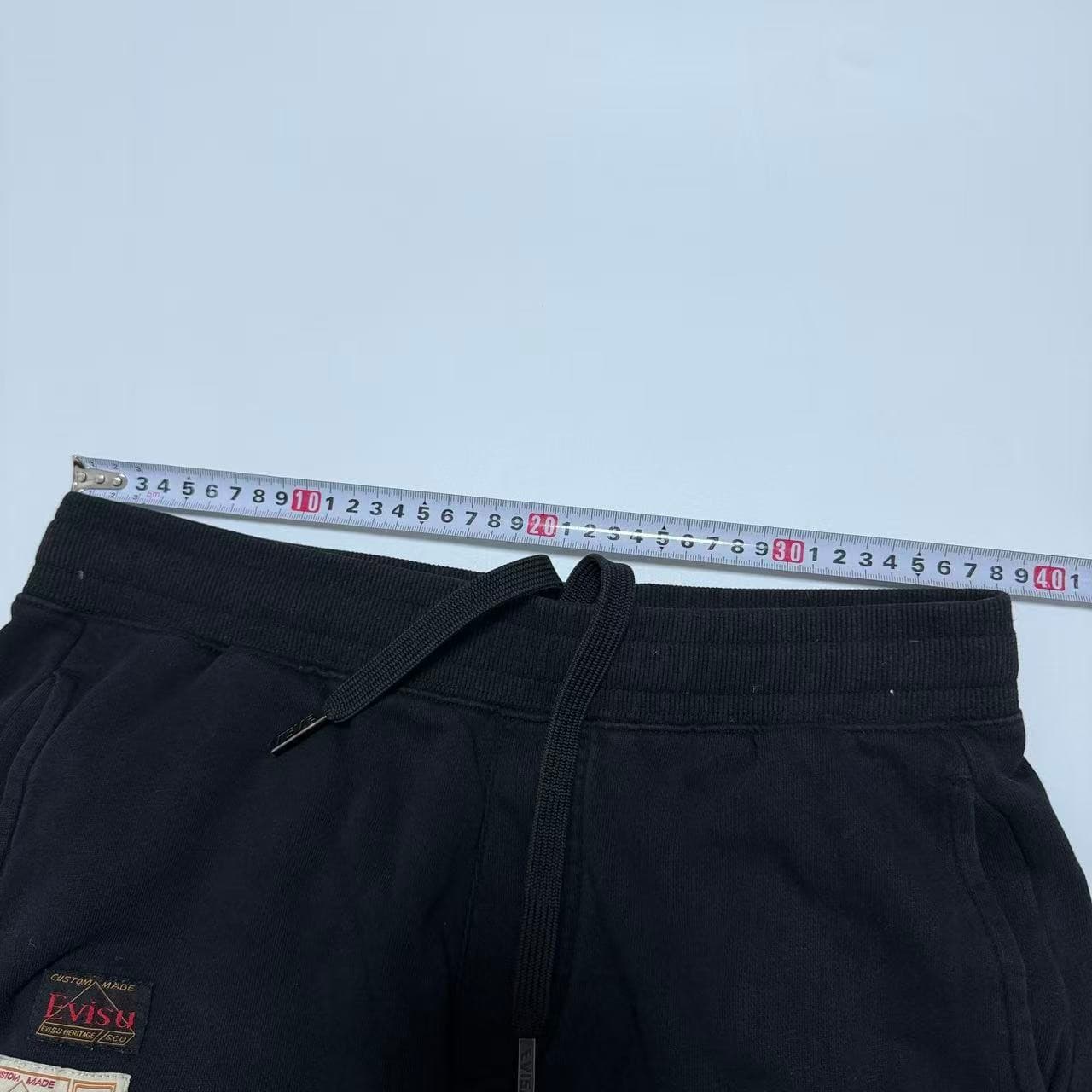 Vintage Evisu Black Sweatpants Logo Patch — photo 7 of 12