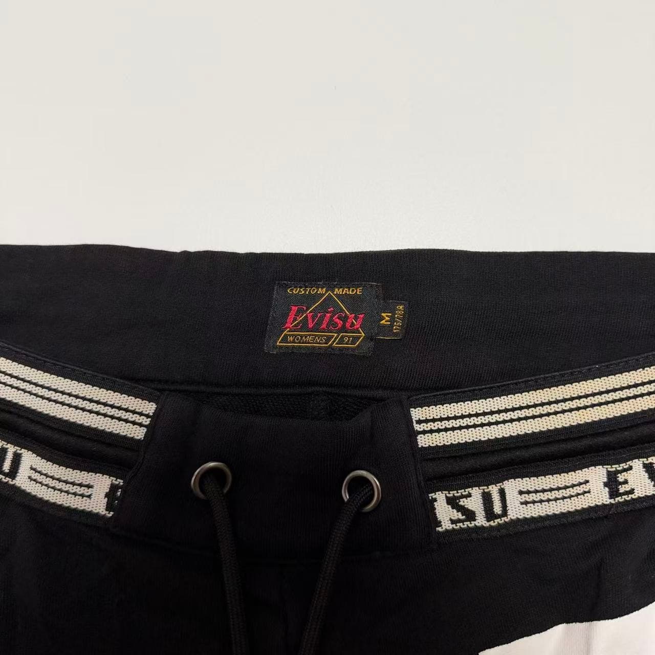 Vintage Evisu Logo Waistband Sweatpants Black — photo 3 of 13
