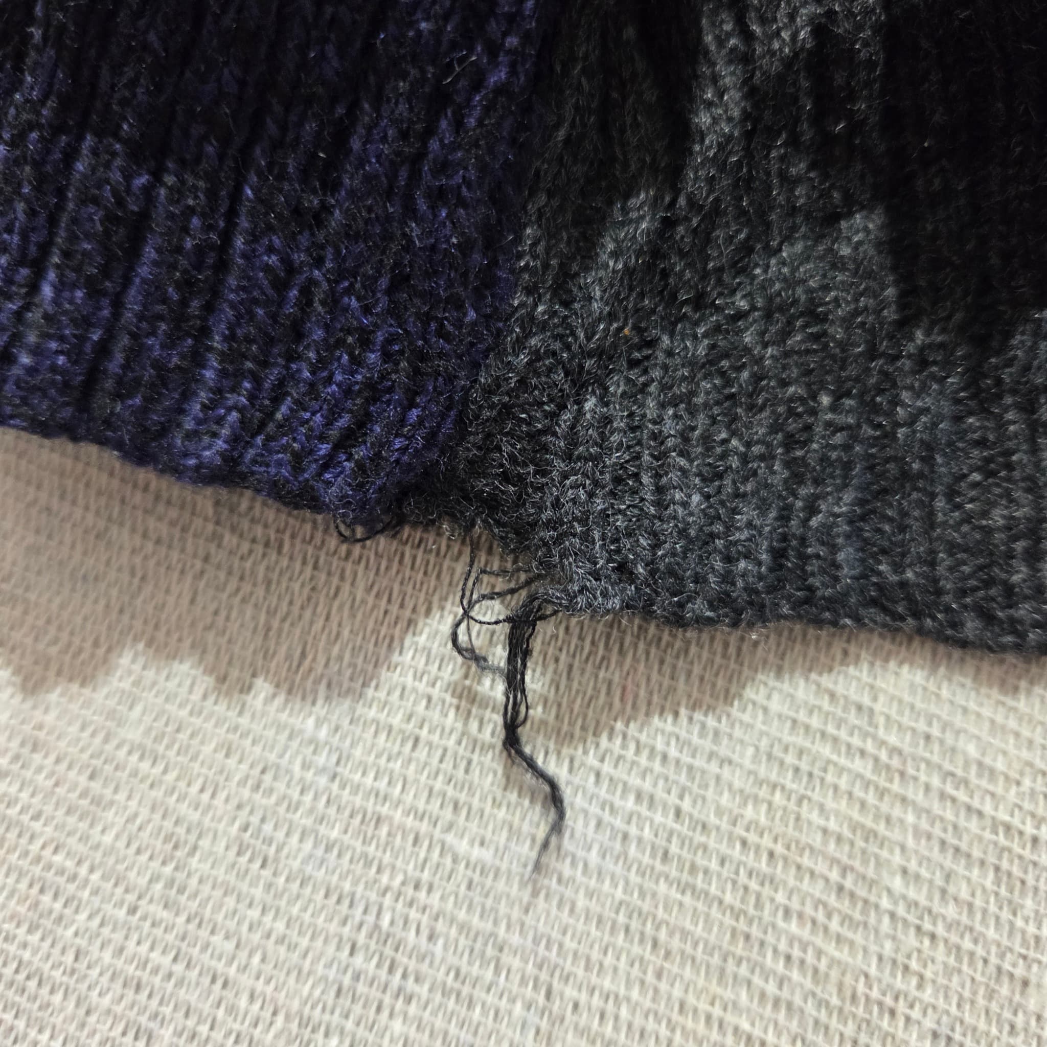 Vintage Finnegan Textured Striped Knit Sweater — photo 7 of 9