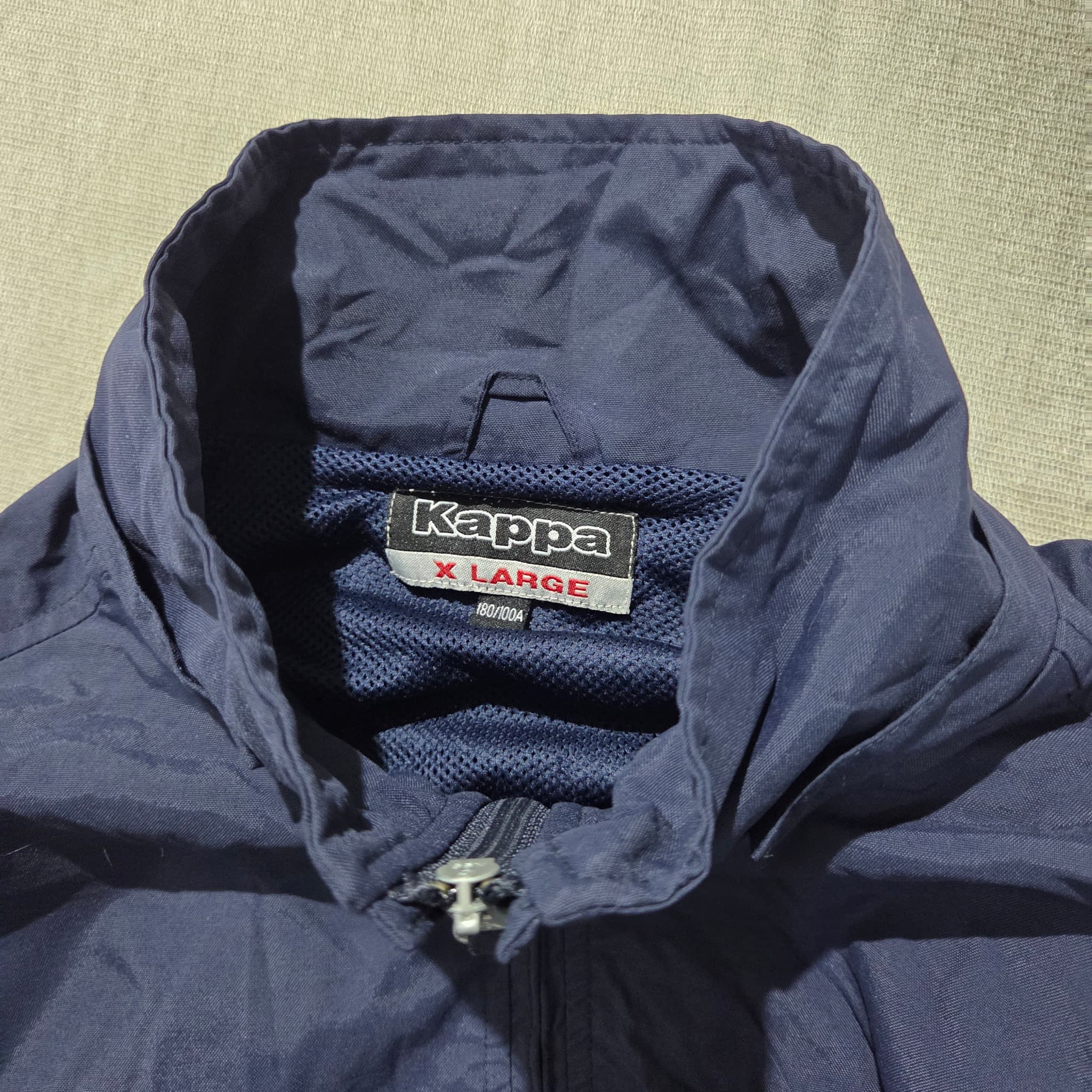 Vintage Kappa Navy Blue Lightweight Windbreaker Jacket — photo 4 of 8