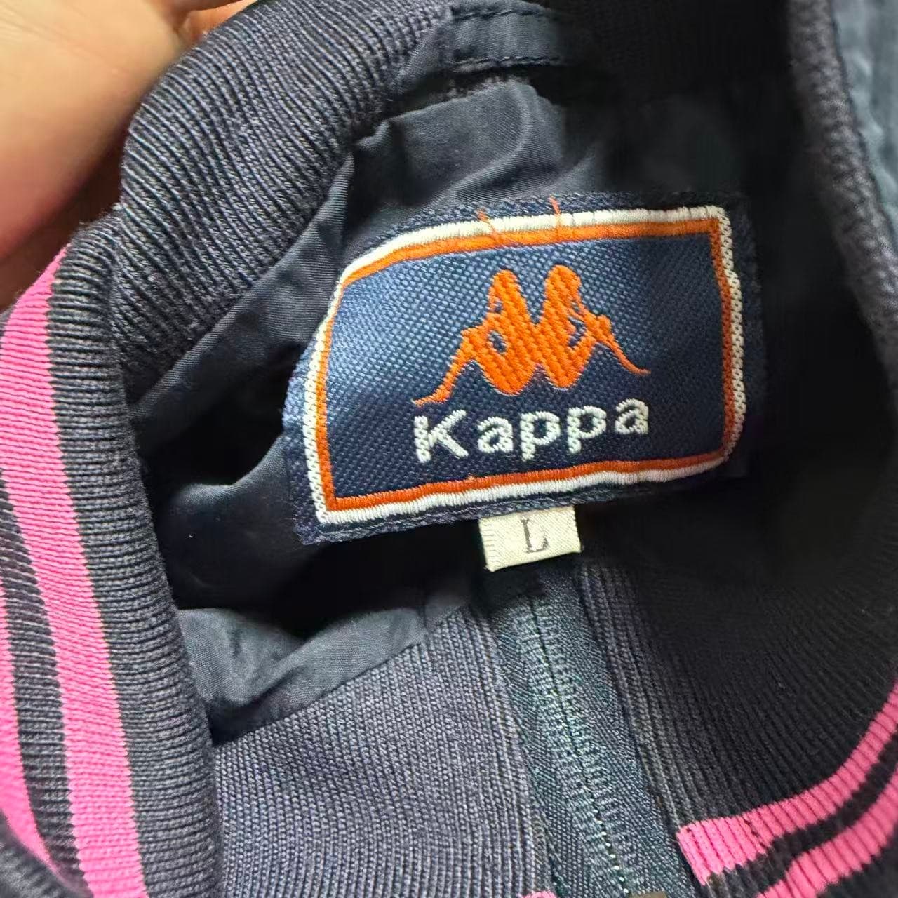 Vintage Kappa Track Jacket Navy Pink Size L — photo 5 of 8
