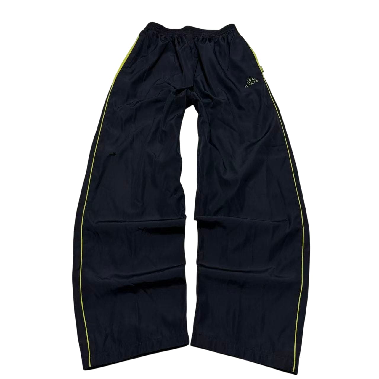Vintage Kappa Track Pants Black Neon Yellow XXL — photo 1 of 11