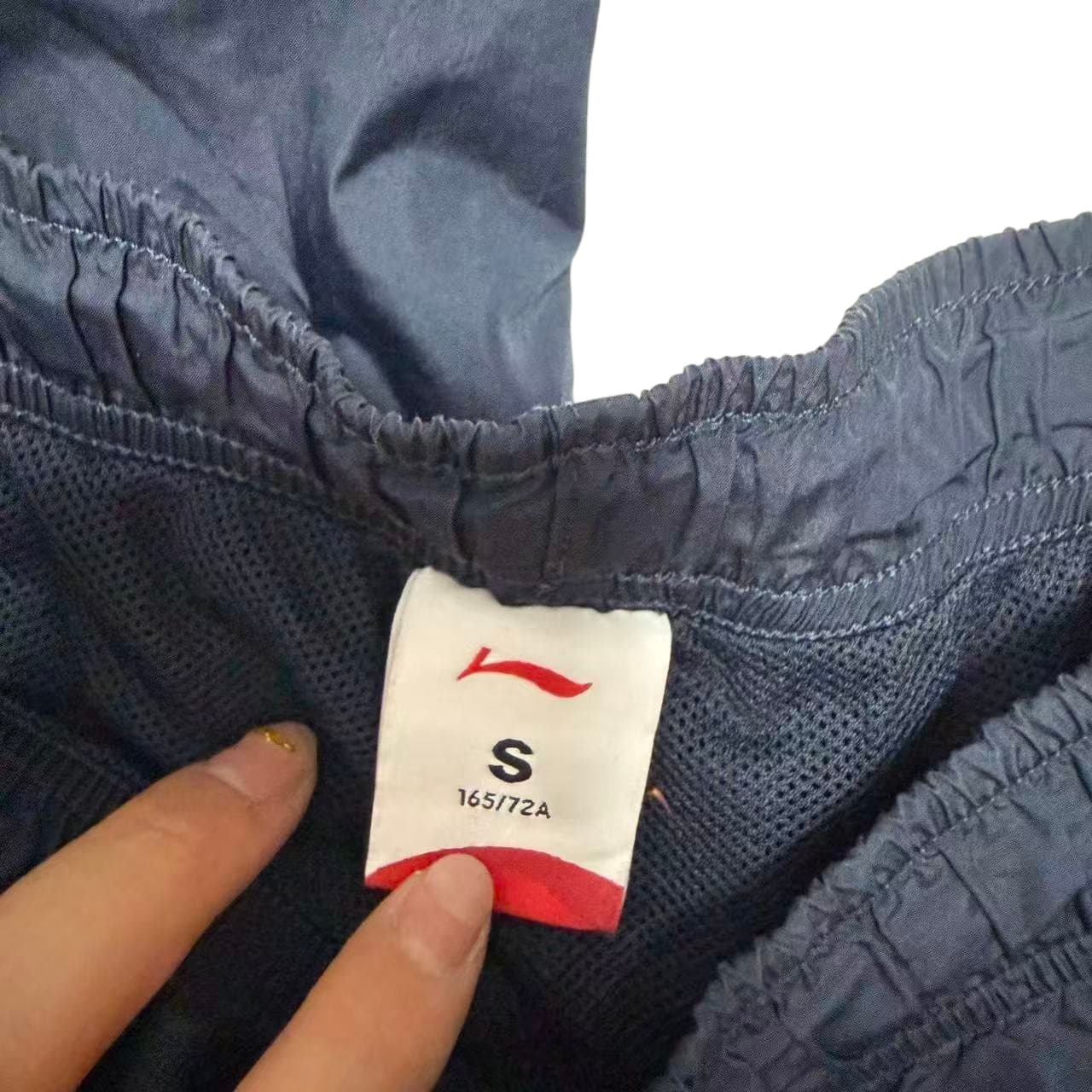 Vintage Li-Ning Athletic Shorts Navy Blue — photo 2 of 7