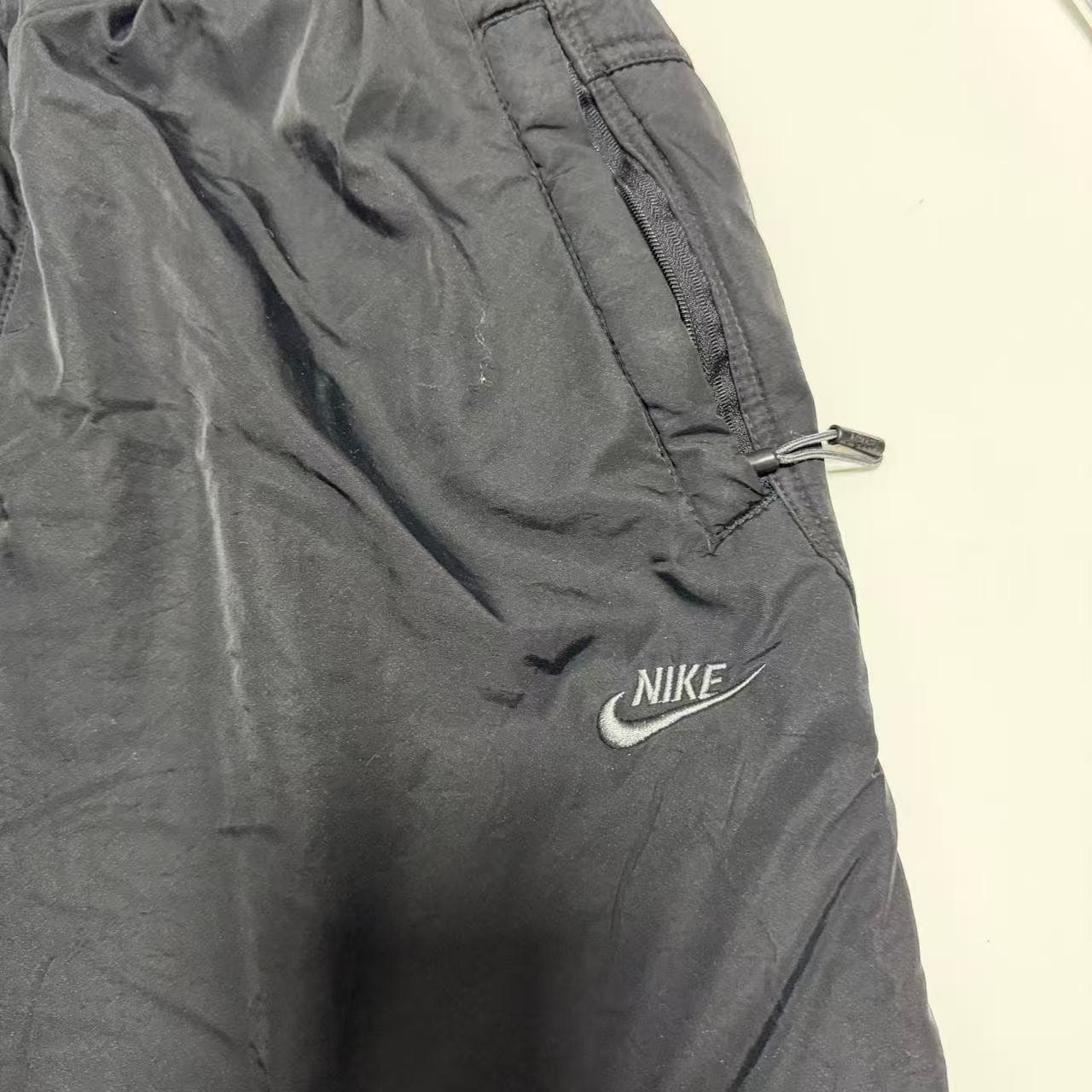Vintage Nike Black Nylon Track Pants XL — photo 5 of 11