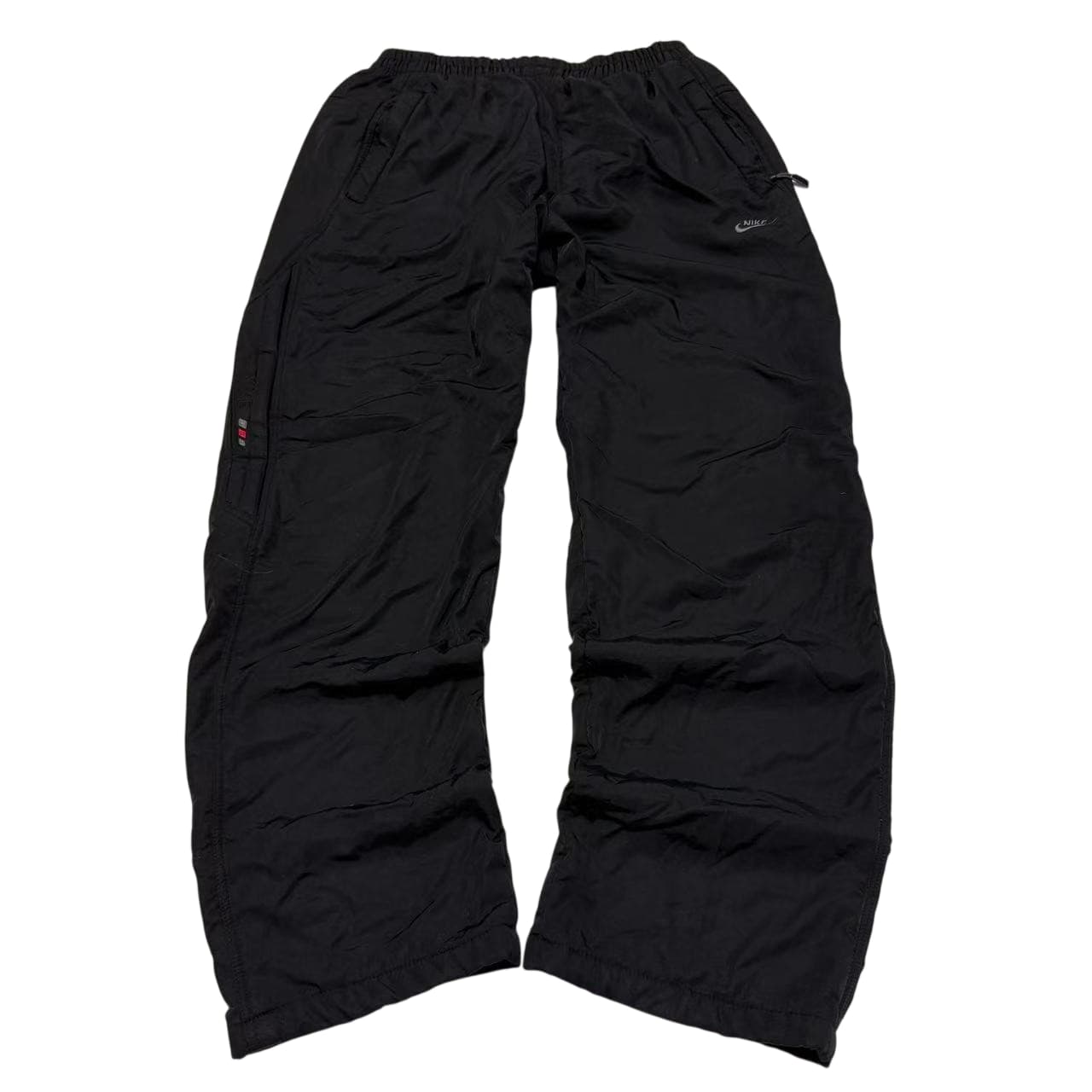 Vintage Nike Black Nylon Track Pants XL — photo 1 of 11