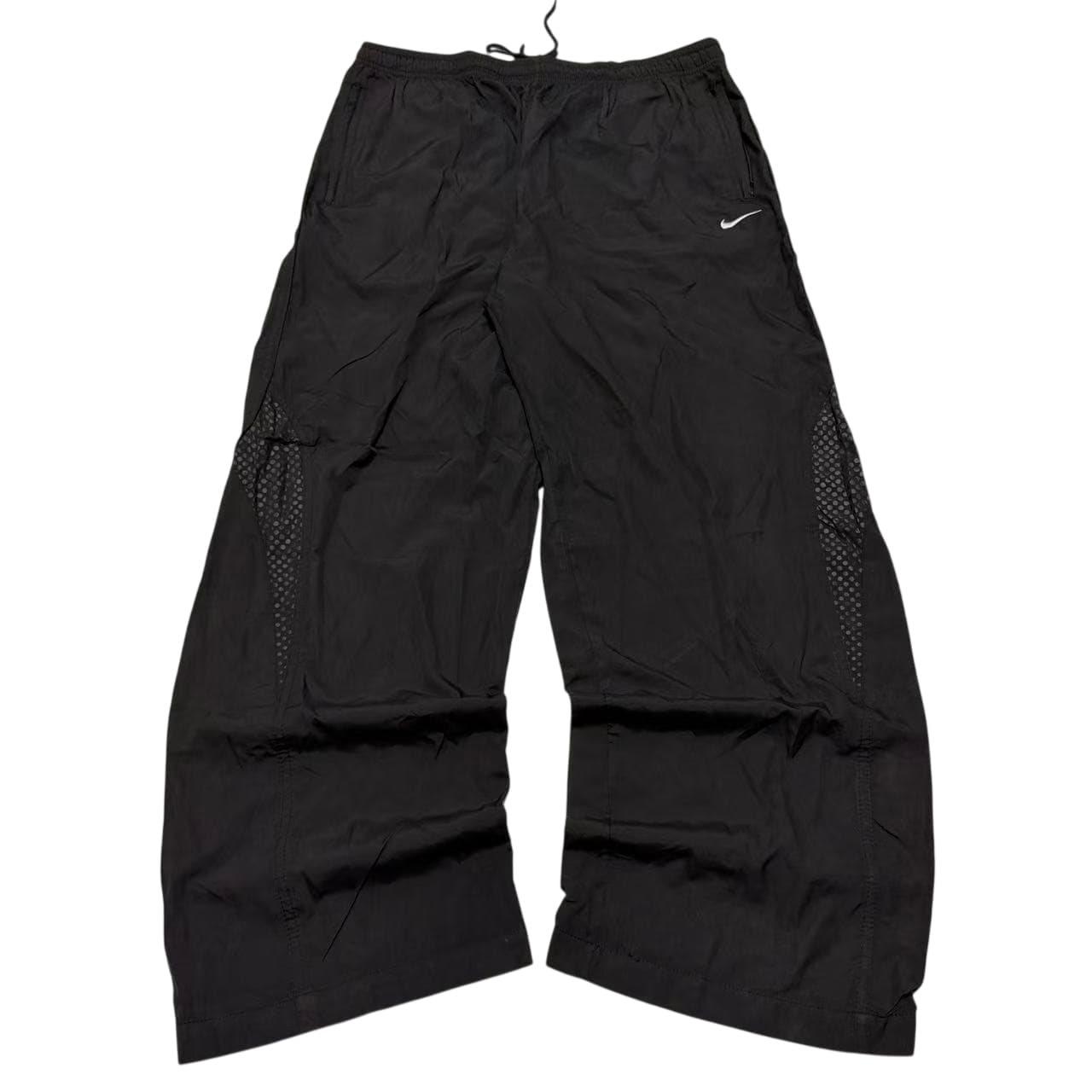Vintage Nike Black Nylon Track Pants XXL — photo 1 of 10