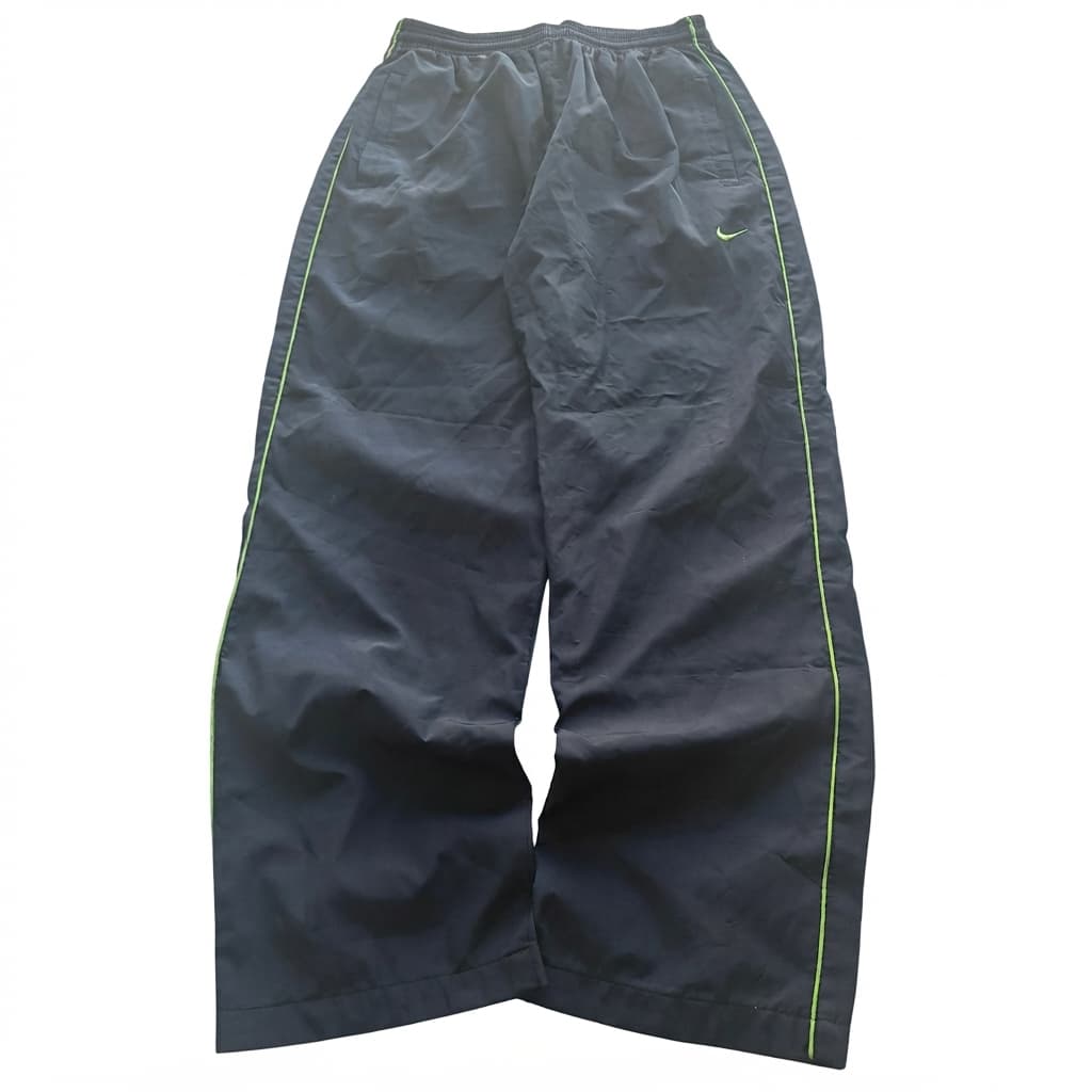 Vintage Nike Black Track Pants Neon Piping M — photo 1 of 6