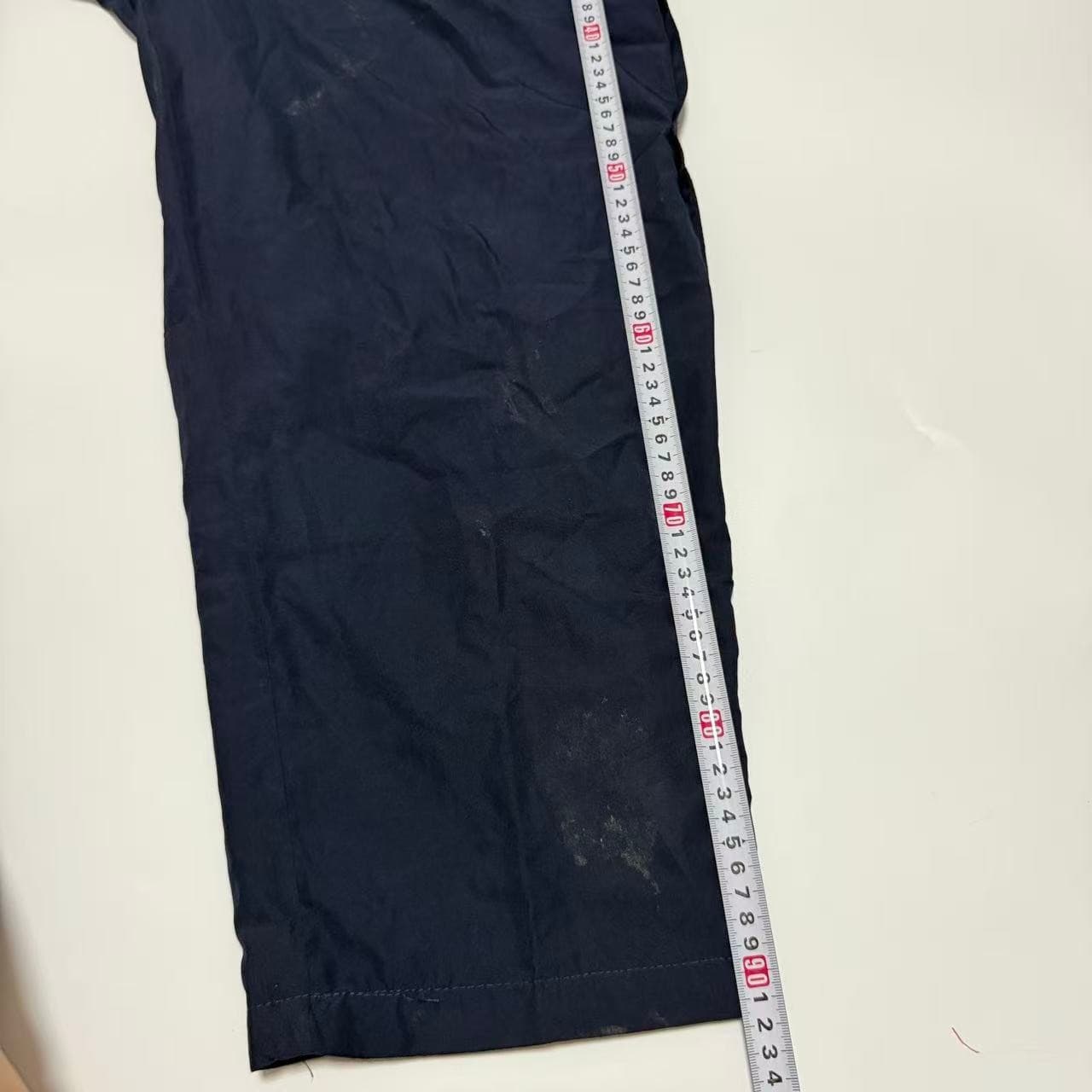 Vintage Nike Navy Blue Nylon Track Pants — photo 8 of 9