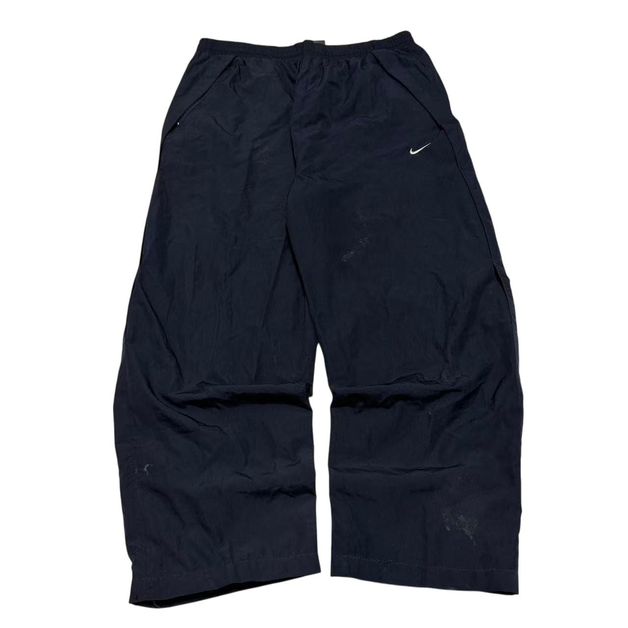 Vintage Nike Navy Blue Nylon Track Pants — photo 1 of 9