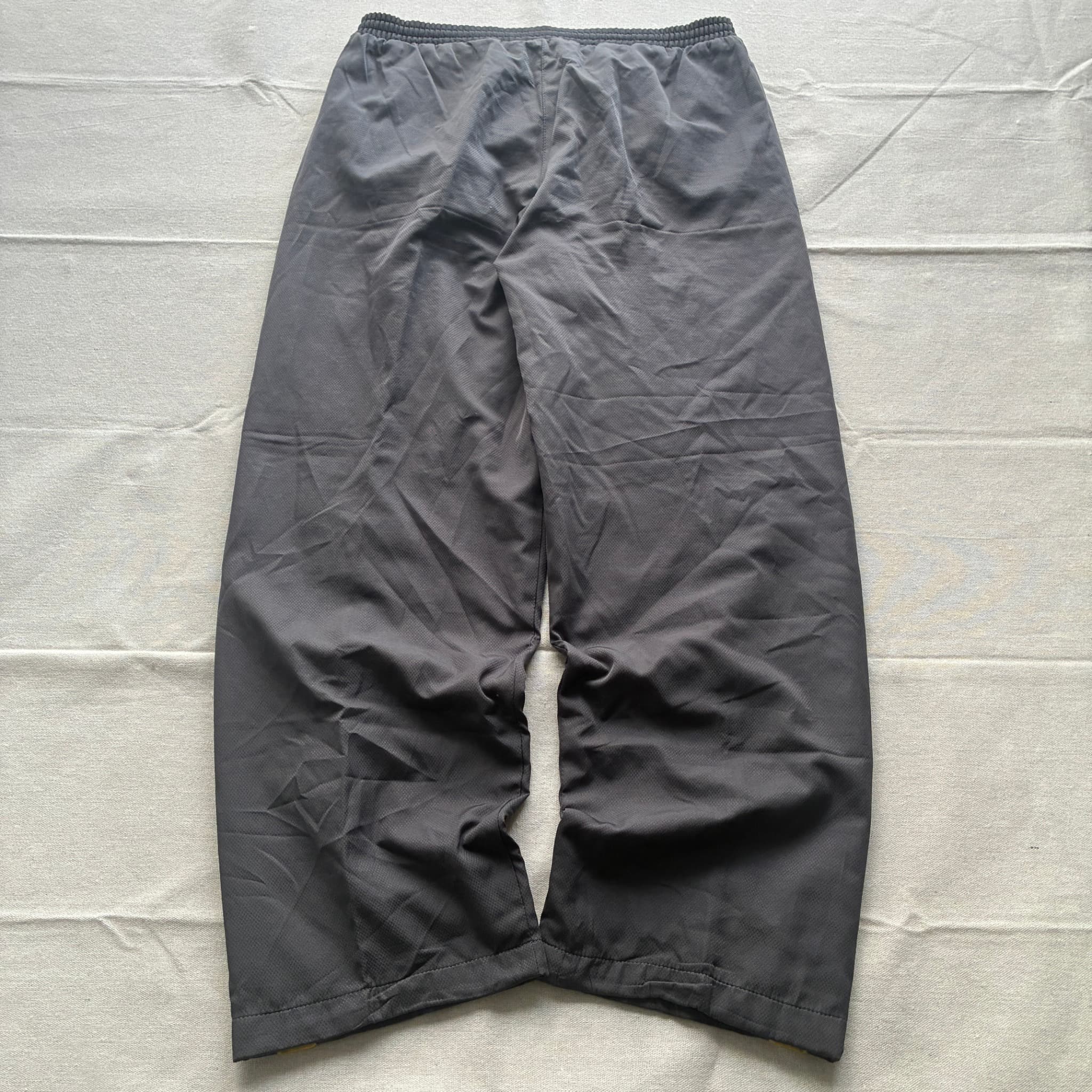 Vintage Nike Nylon Track Pants Grey Yellow Size 10 — photo 6 of 7