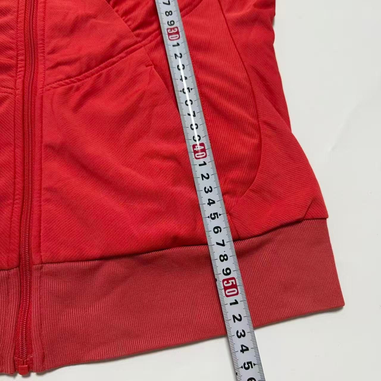 Vintage Nike Red Full-Zip Hoodie With Logo Tape — photo 7 of 7