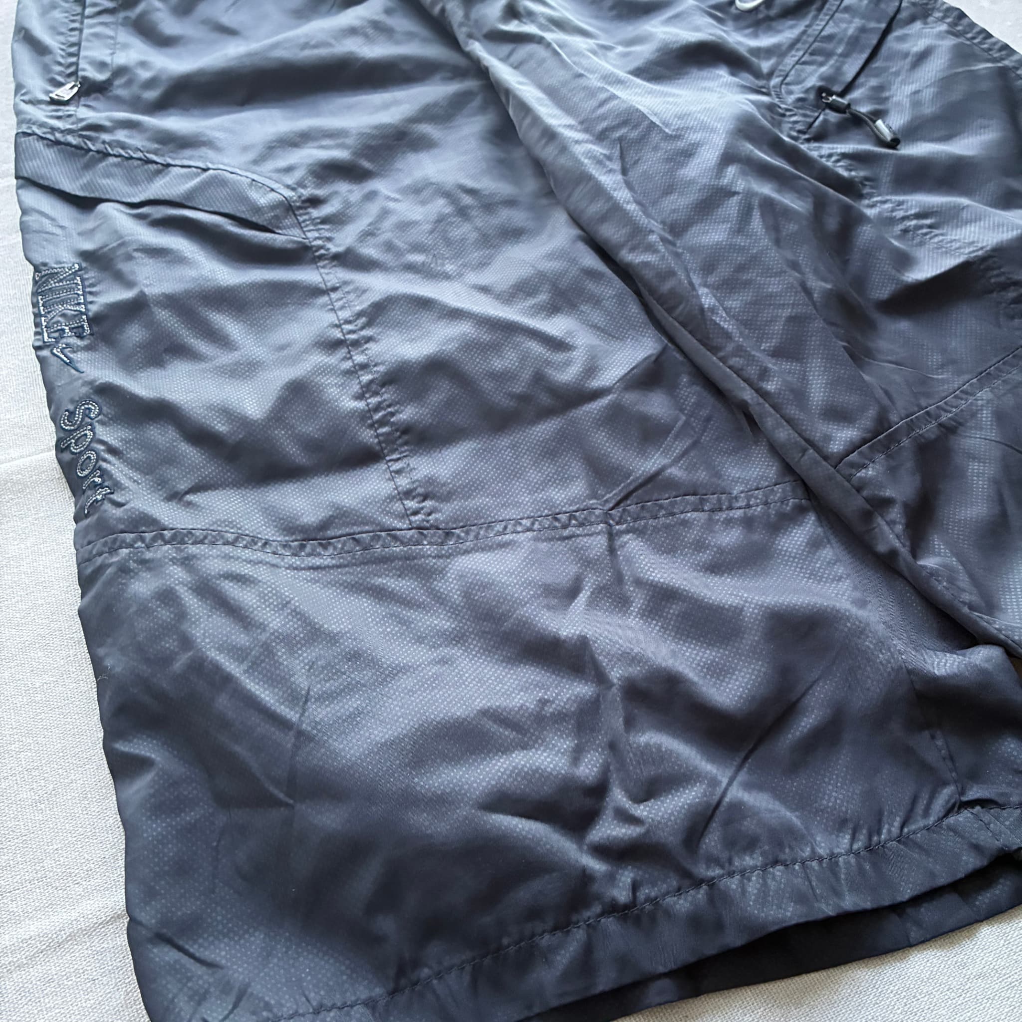 Vintage Nike Sport Nylon Cargo Shorts Black Utility Y2K — photo 2 of 7