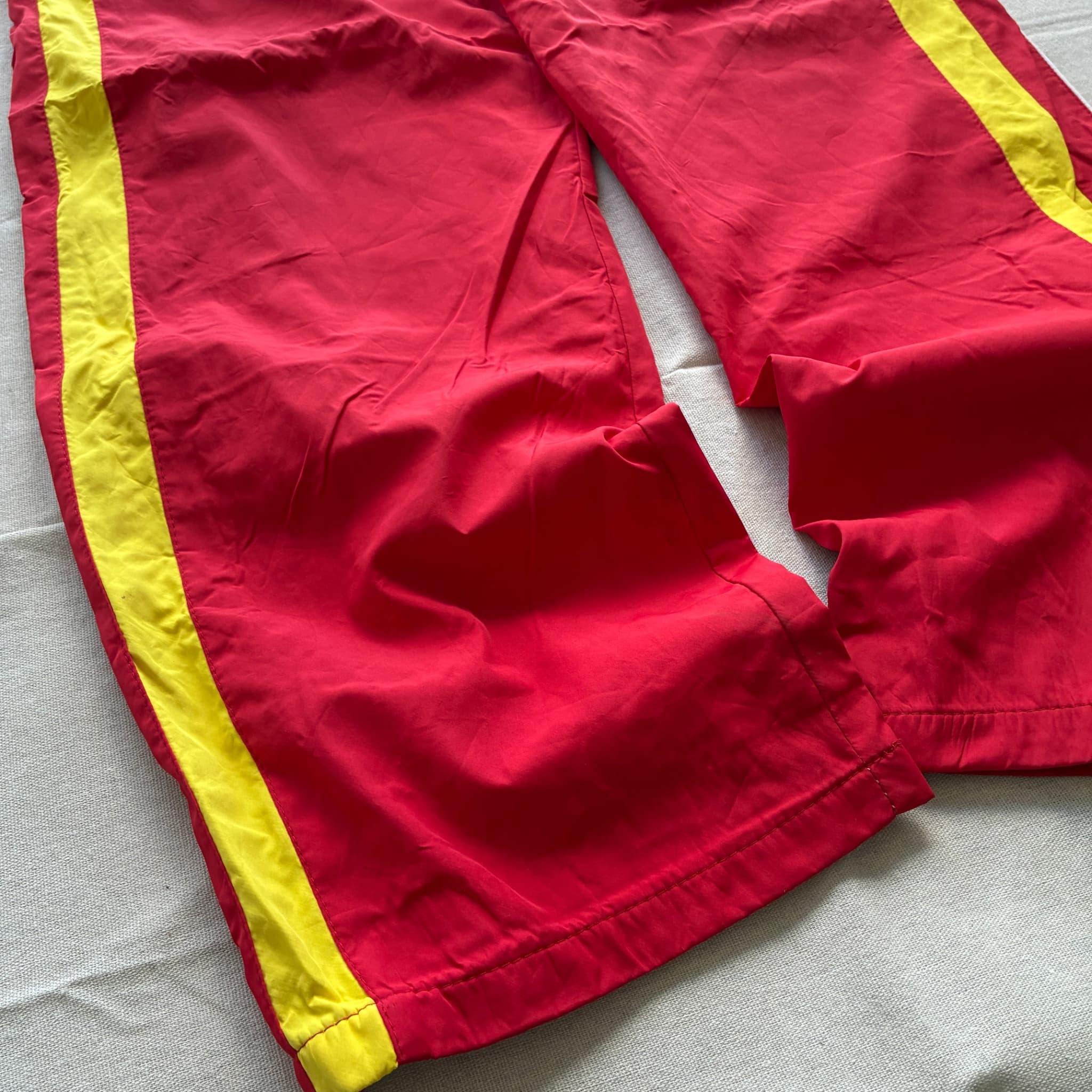 Vintage Nike Track Pants Red Yellow Baggy 2000s Release — photo 2 of 7