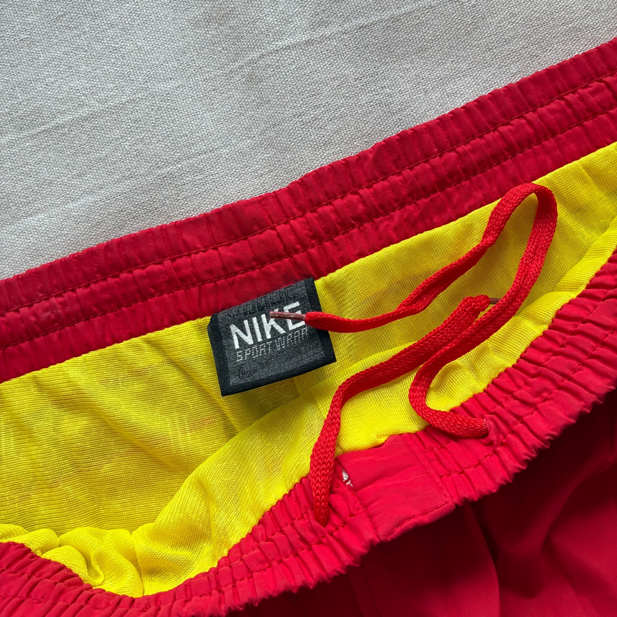 Vintage Nike Track Pants Red Yellow Baggy 2000s Release — photo 4 of 7