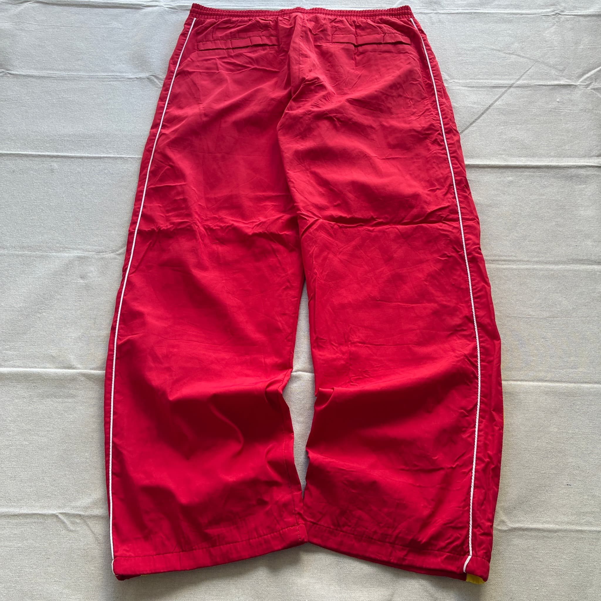 Vintage Nike Track Pants Red Yellow Baggy 2000s Release — photo 5 of 7