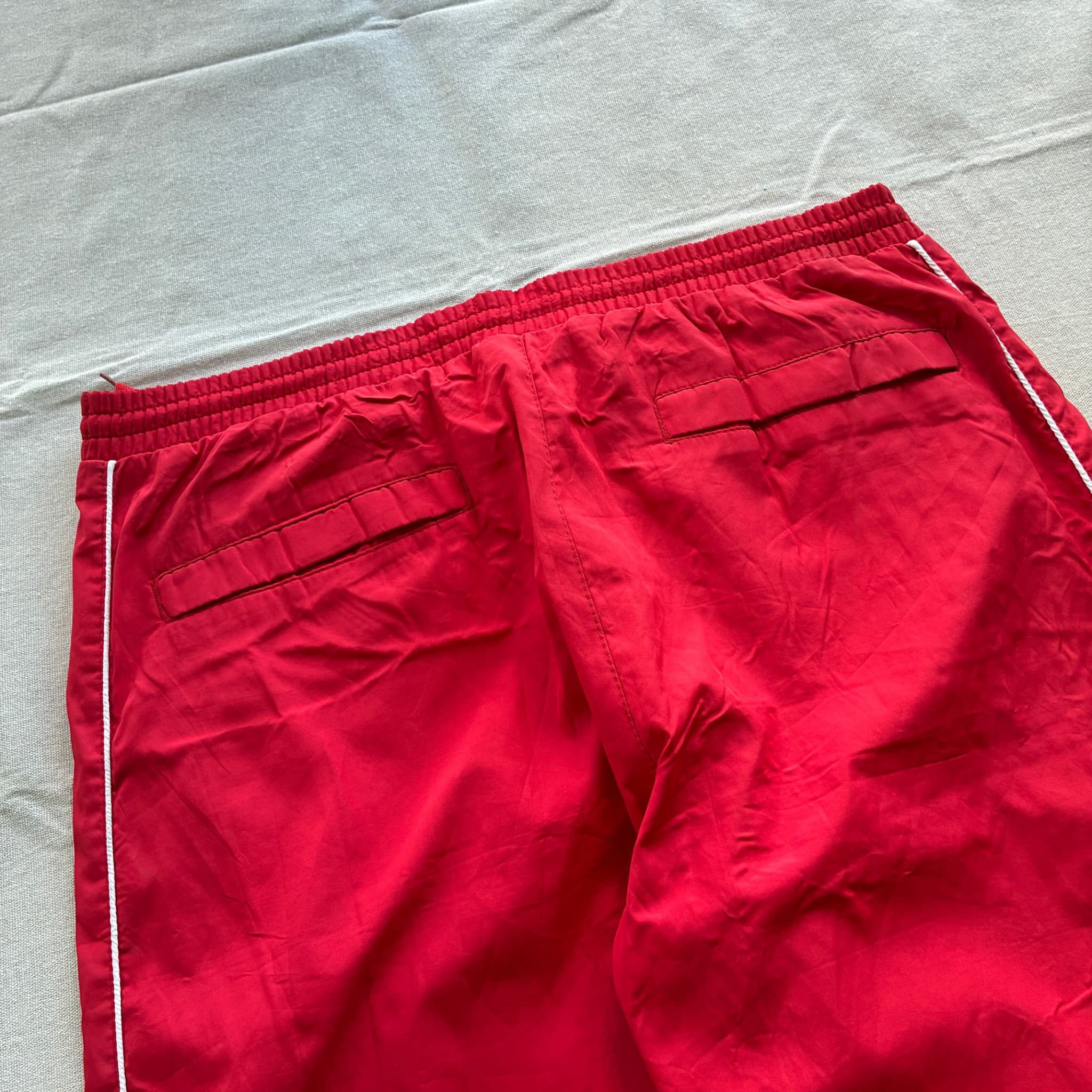 Vintage Nike Track Pants Red Yellow Baggy 2000s Release — photo 6 of 7