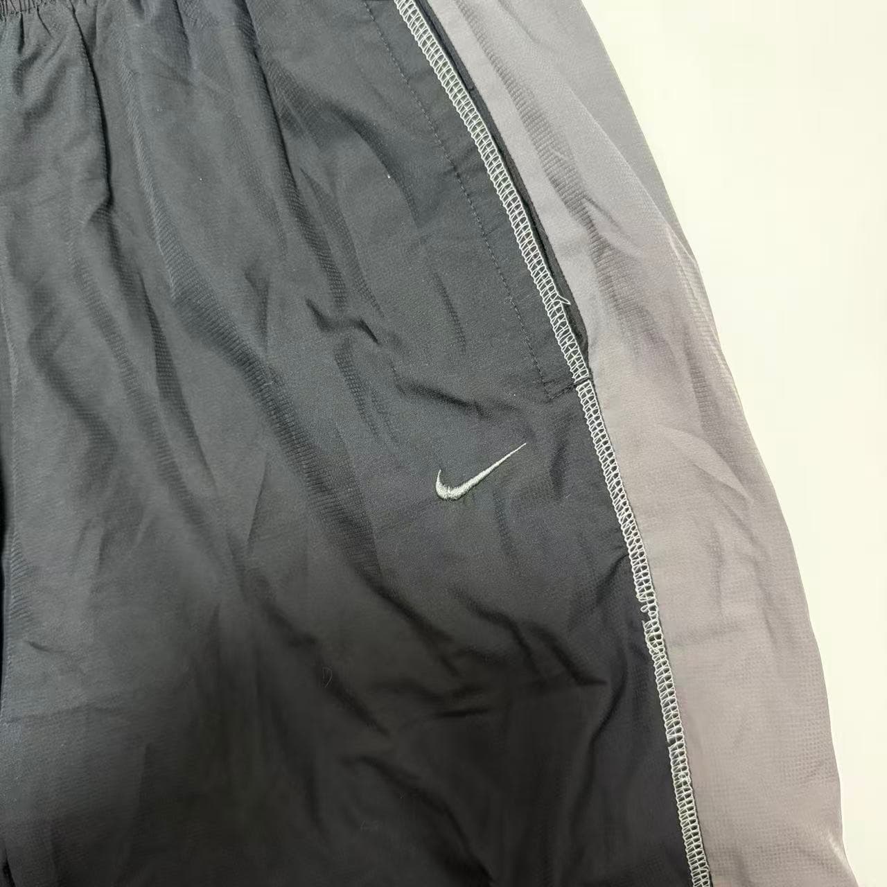 Vintage Nylon Track Pants Black Grey — photo 6 of 10