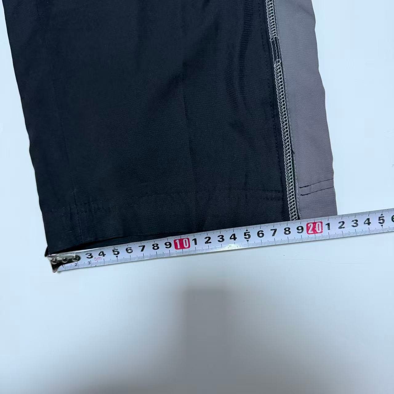 Vintage Nylon Track Pants Black Grey — photo 7 of 10