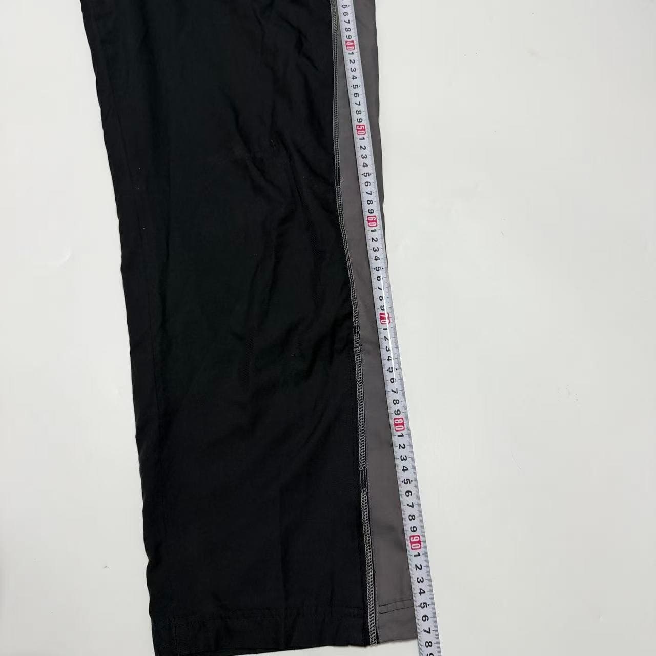Vintage Nylon Track Pants Black Grey — photo 10 of 10