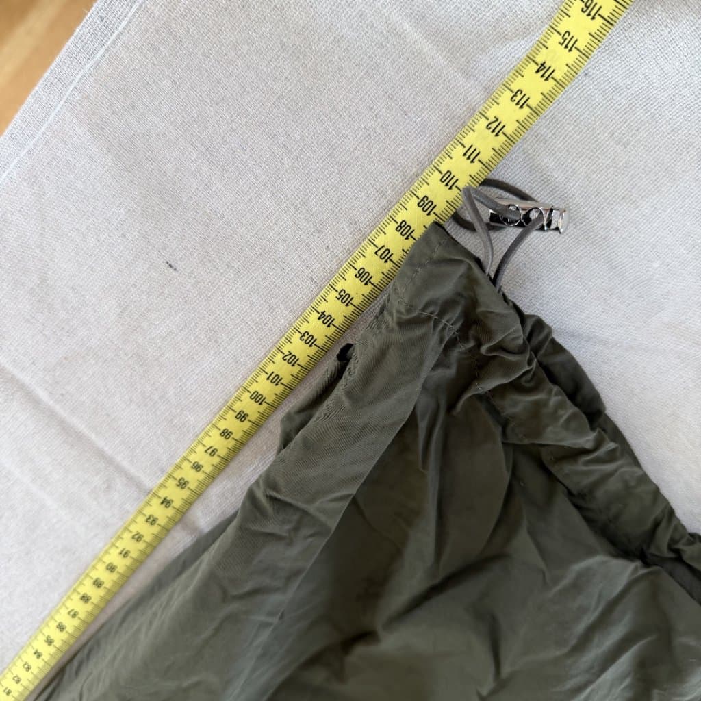 Vintage Olive Green Parachute Cargo Pants With Drawstring Hem — photo 6 of 10