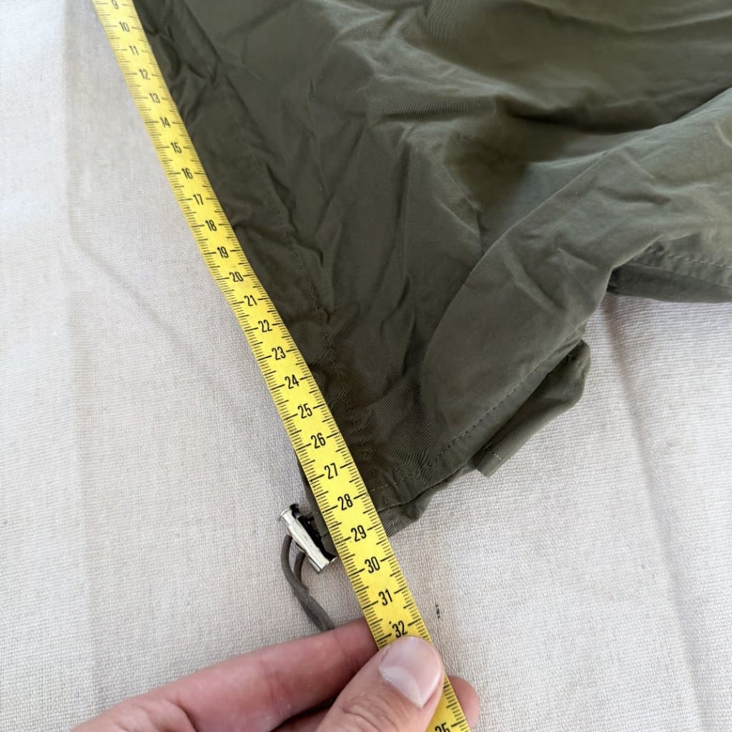 Vintage Olive Green Parachute Cargo Pants With Drawstring Hem — photo 7 of 10