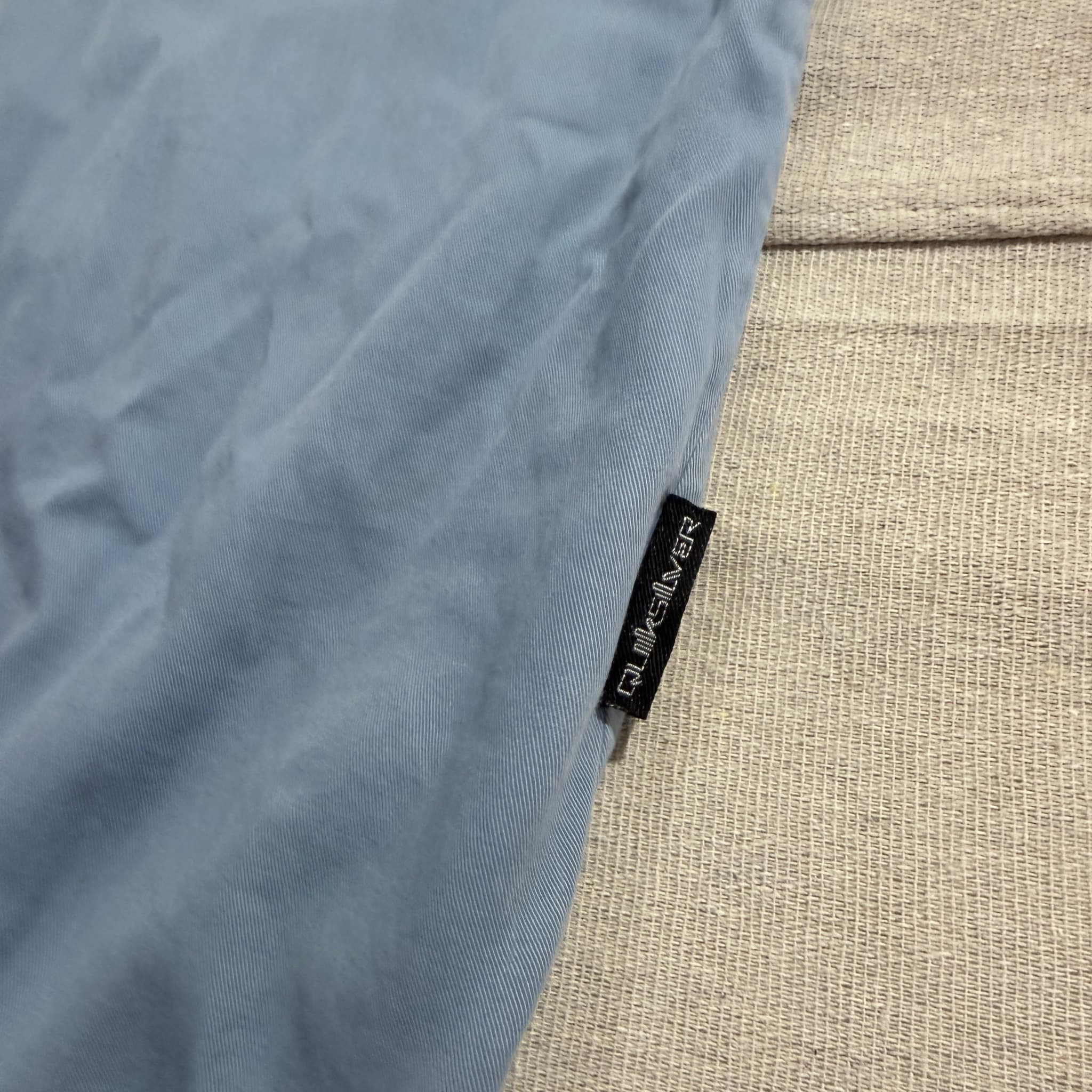 Vintage Quiksilver Light Blue Short Sleeve Button-Down Shirt — photo 4 of 6