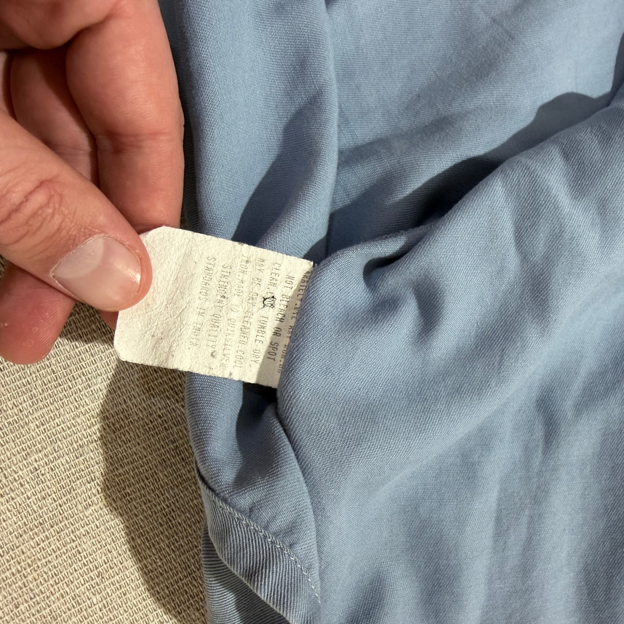Vintage Quiksilver Light Blue Short Sleeve Button-Down Shirt — photo 5 of 6
