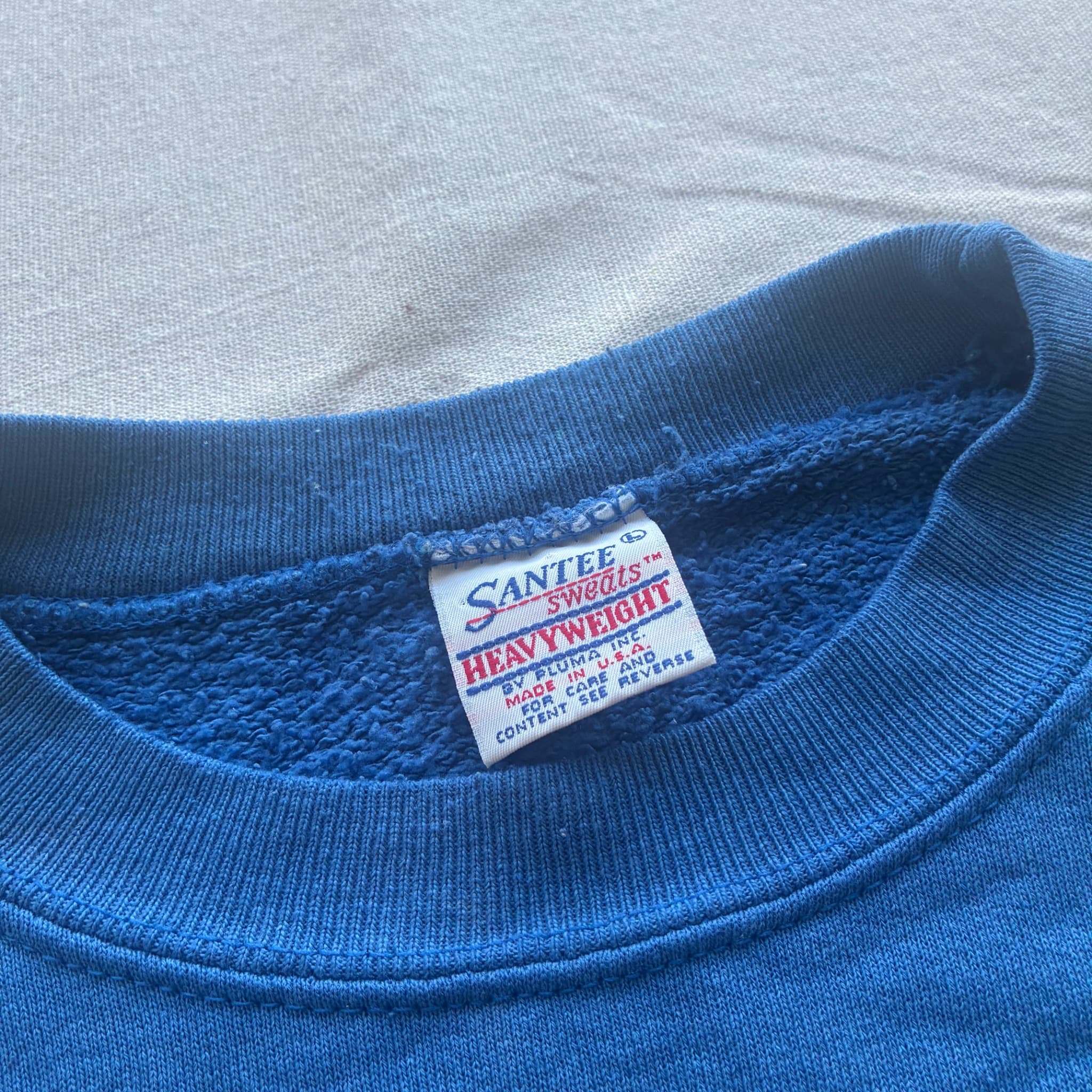 Vintage SANTEE Heavyweight Crewneck Blue — photo 3 of 6