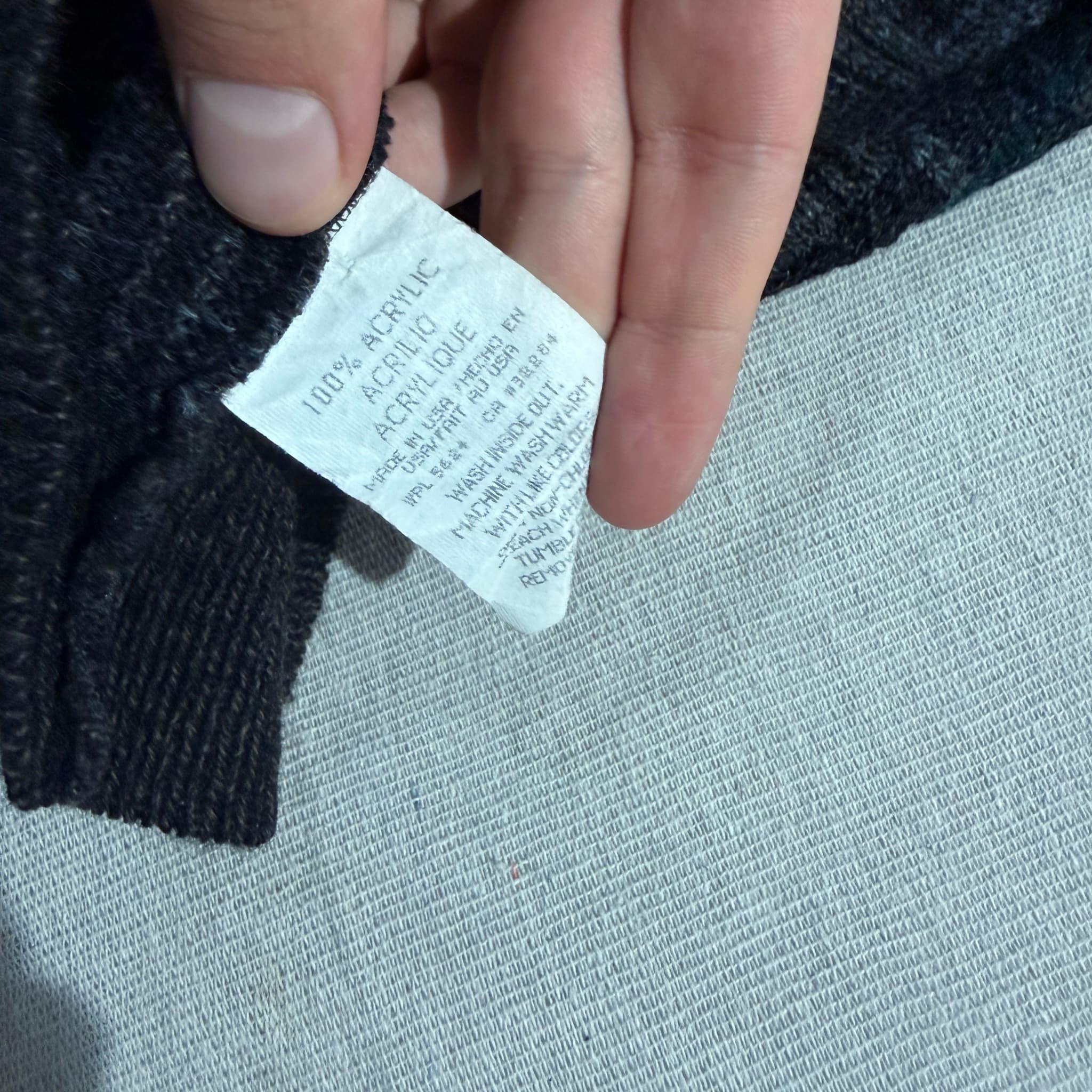 Vintage Textured Plaid Knit Sweater XXL — photo 5 of 6