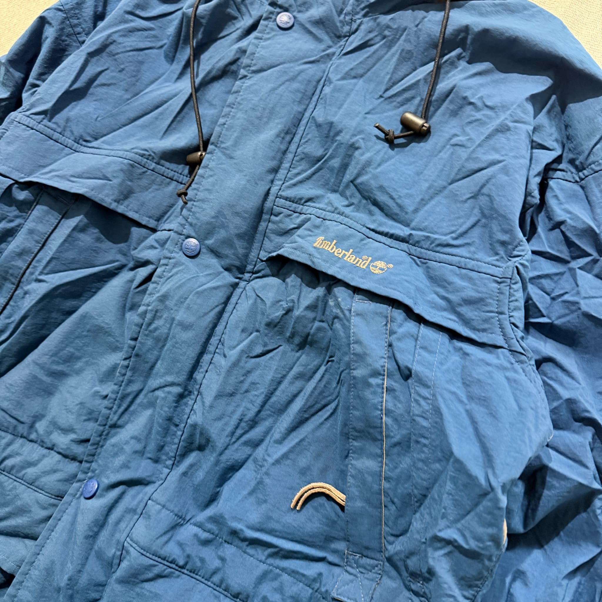 Vintage Timberland Weathergear Blue Nylon Field Jacket Size XS — photo 2 of 11